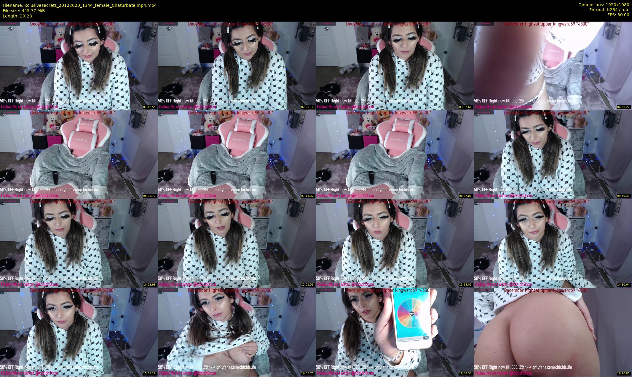 xclusivesecrets — 21 minute Chaturbate female cam show recording, 1080p, Dec 20, 2020