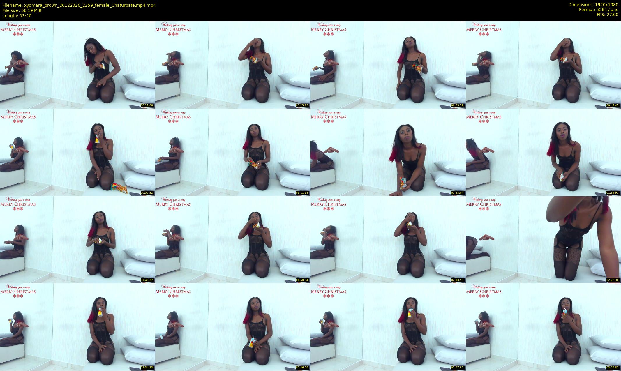 xyomara_brown — 4 minute Chaturbate female cam show recording, 1080p, Dec 20, 2020