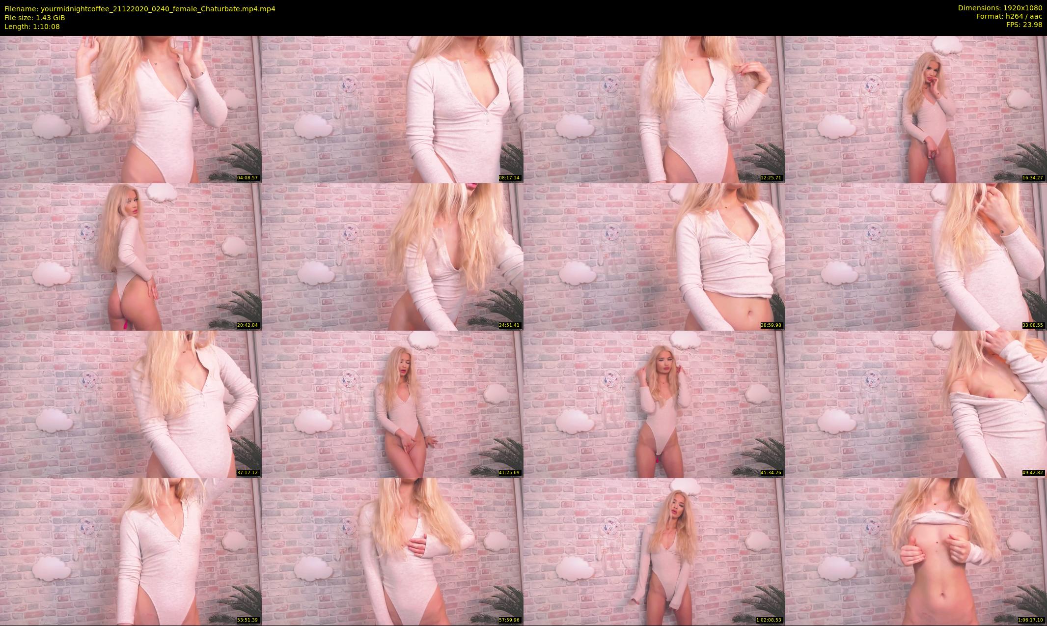 yourmidnightcoffee — 71 minute Chaturbate female cam show recording, 1080p, Dec 21, 2020