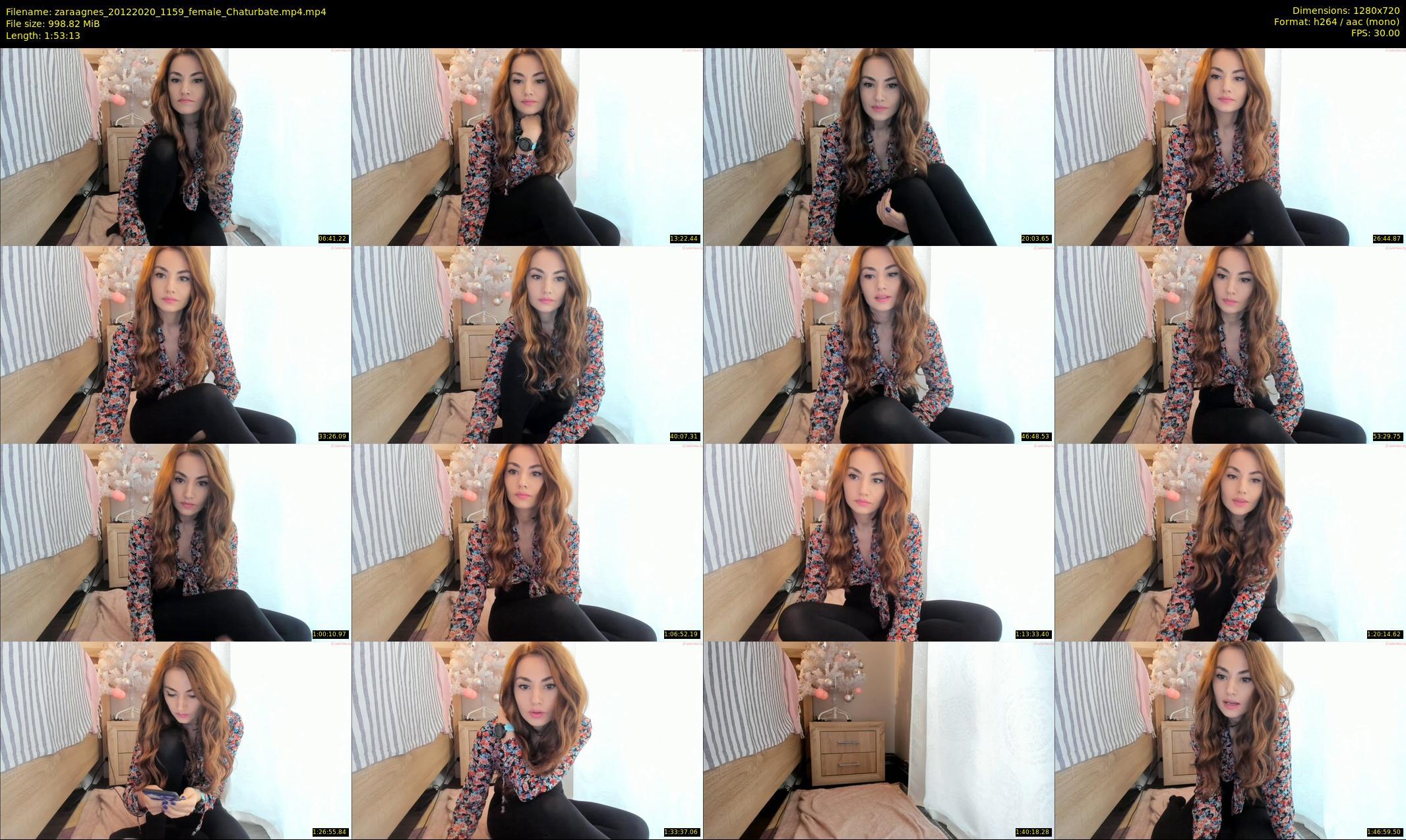 zaraagnes — 114 minute Chaturbate female cam show recording, 720p, Dec 20, 2020