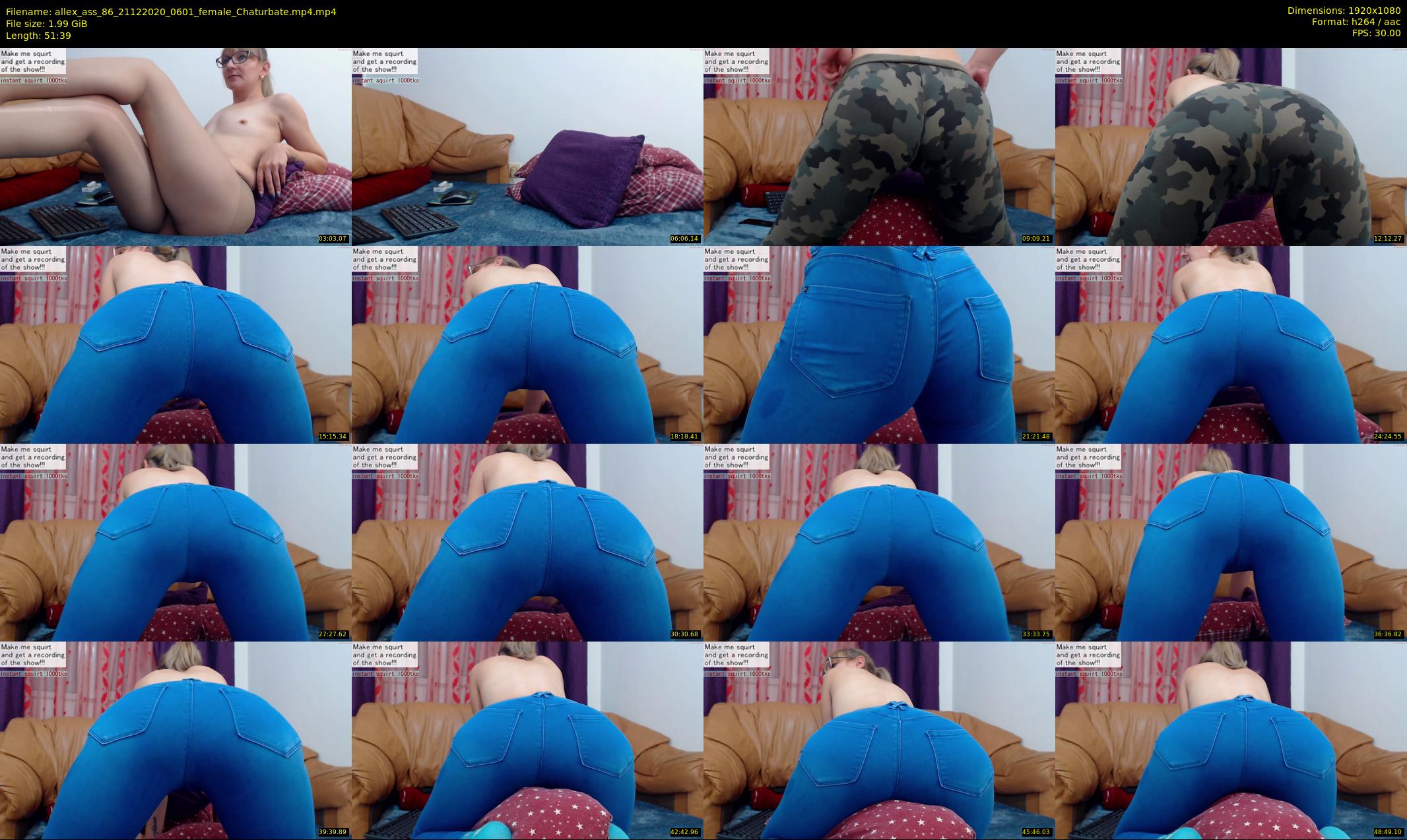 allex_ass_86 — 52 minute Chaturbate female cam show recording, 1080p, Dec 21, 2020