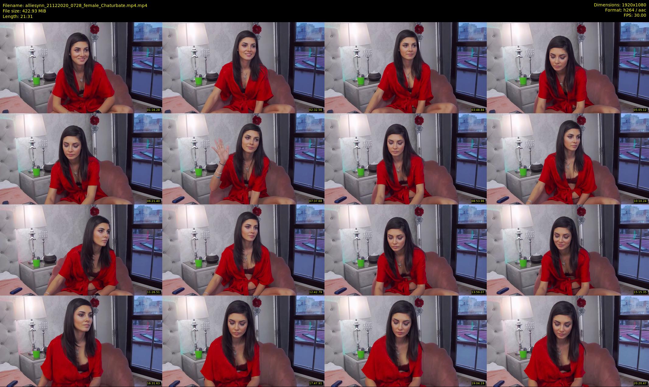 alliesynn — 22 minute Chaturbate female cam show recording, 1080p, Dec 21, 2020