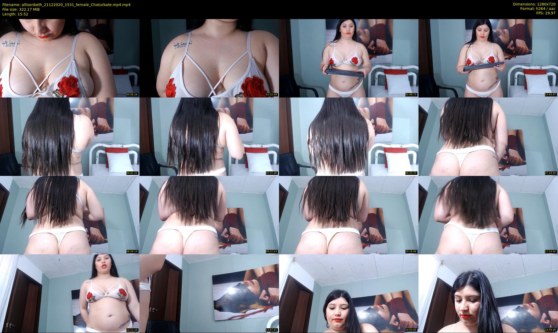 allisonbeth — 16 minute Chaturbate female cam show recording, 720p, Dec 21, 2020