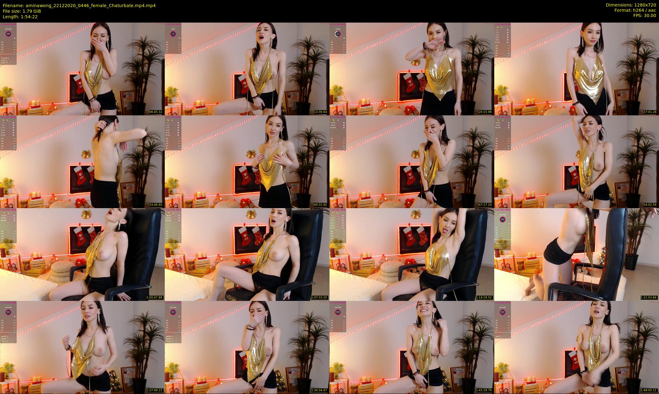 aminawong — 115 minute Chaturbate female cam show recording, 720p, Dec 22, 2020