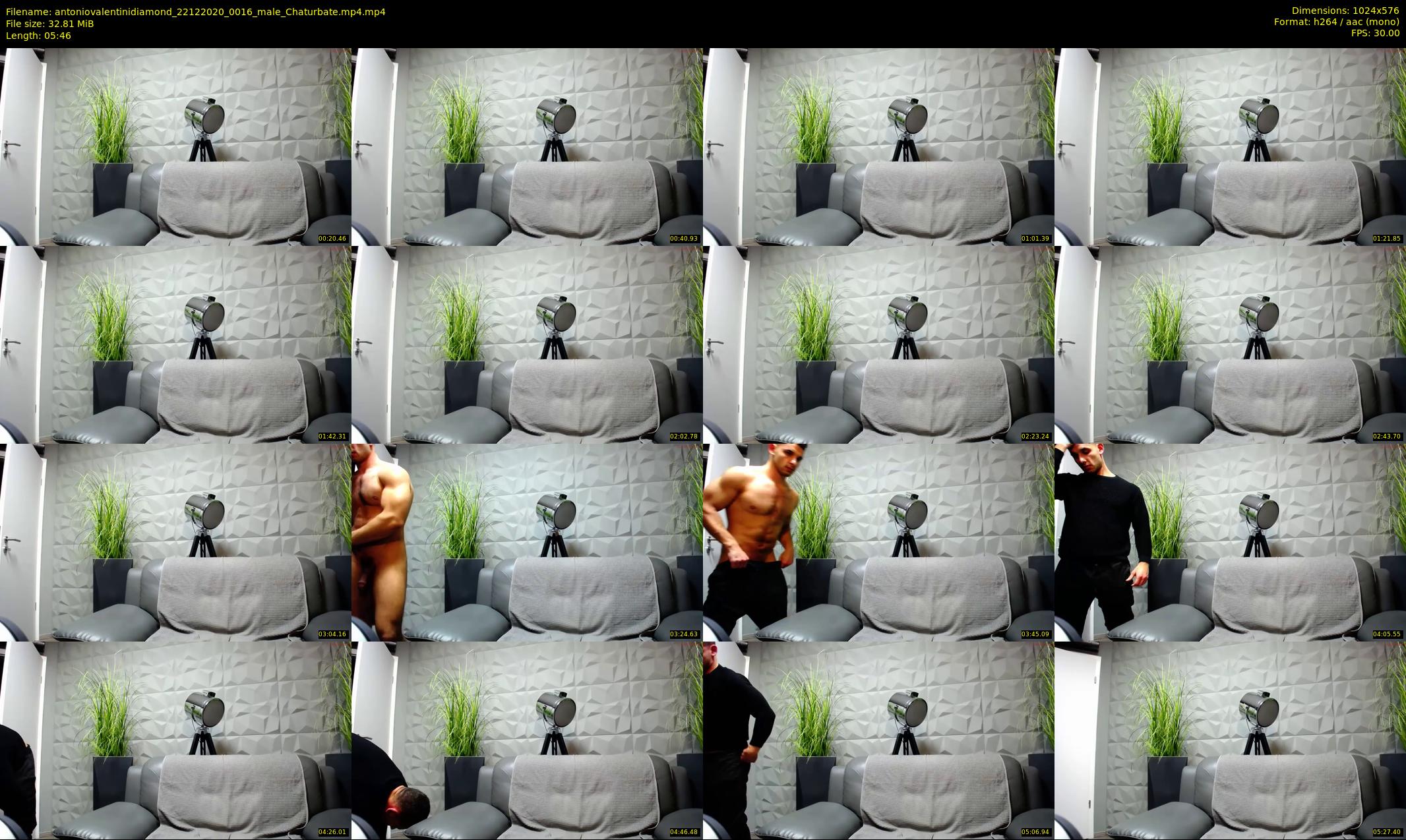 antoniovalentinidiamond — 6 minute Chaturbate male cam show recording, 480p, Dec 22, 2020