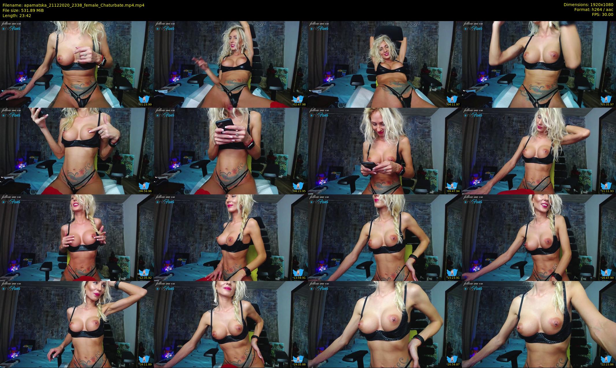 apamatska — 24 minute Chaturbate female cam show recording, 1080p, Dec 21, 2020