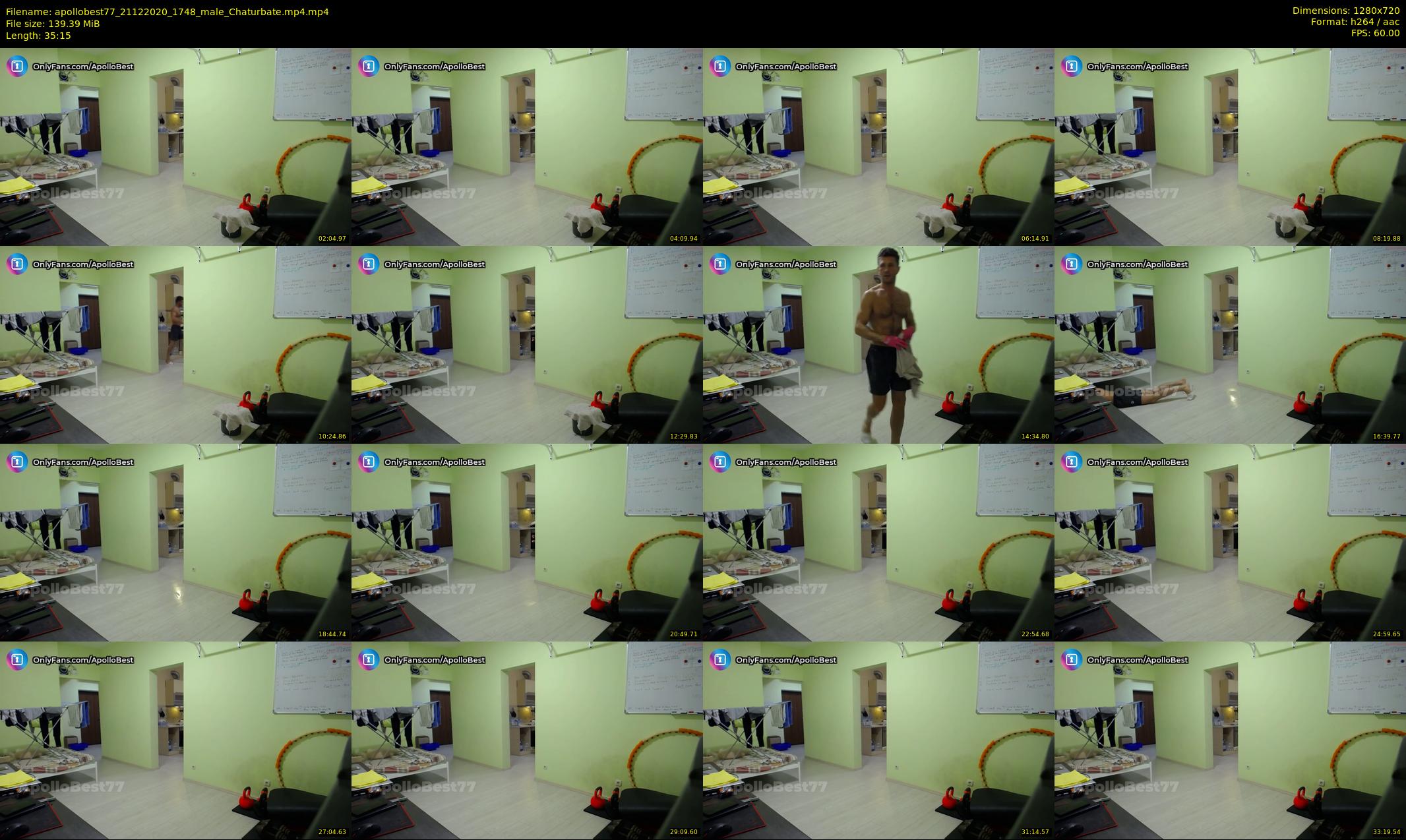 apollobest77 — 36 minute Chaturbate male cam show recording, 720p, Dec 21, 2020