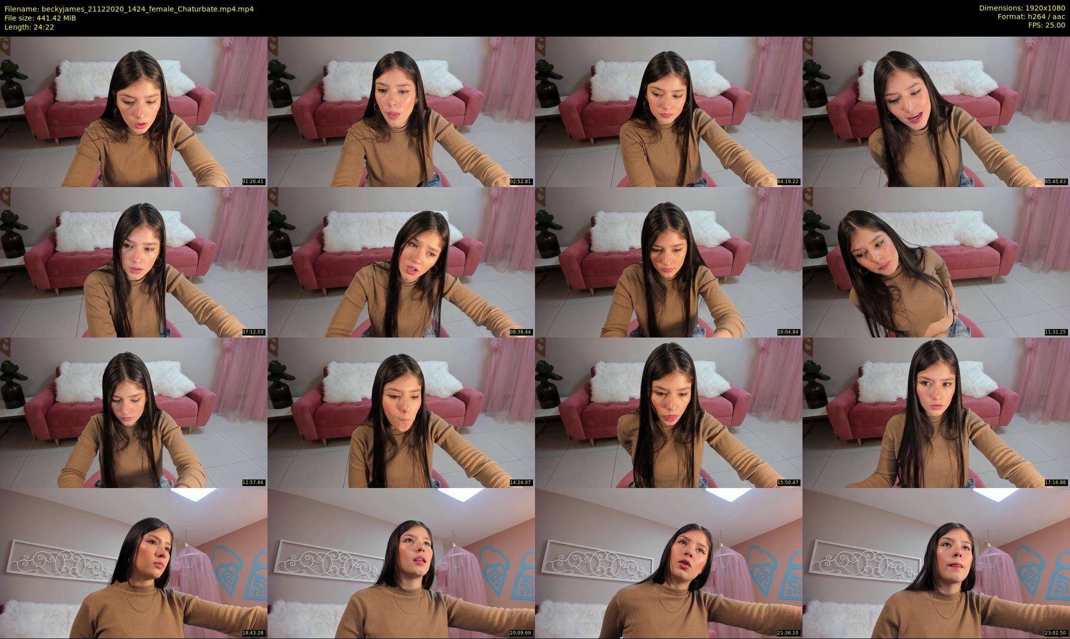 beckyjames — 25 minute Chaturbate female cam show recording, 1080p, Dec 21, 2020