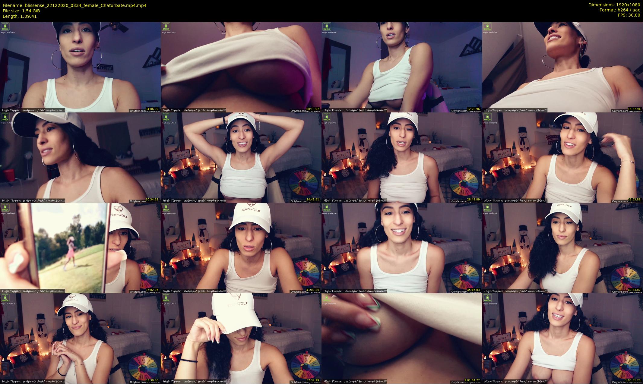 blissense — 70 minute Chaturbate female cam show recording, 1080p, Dec 22, 2020