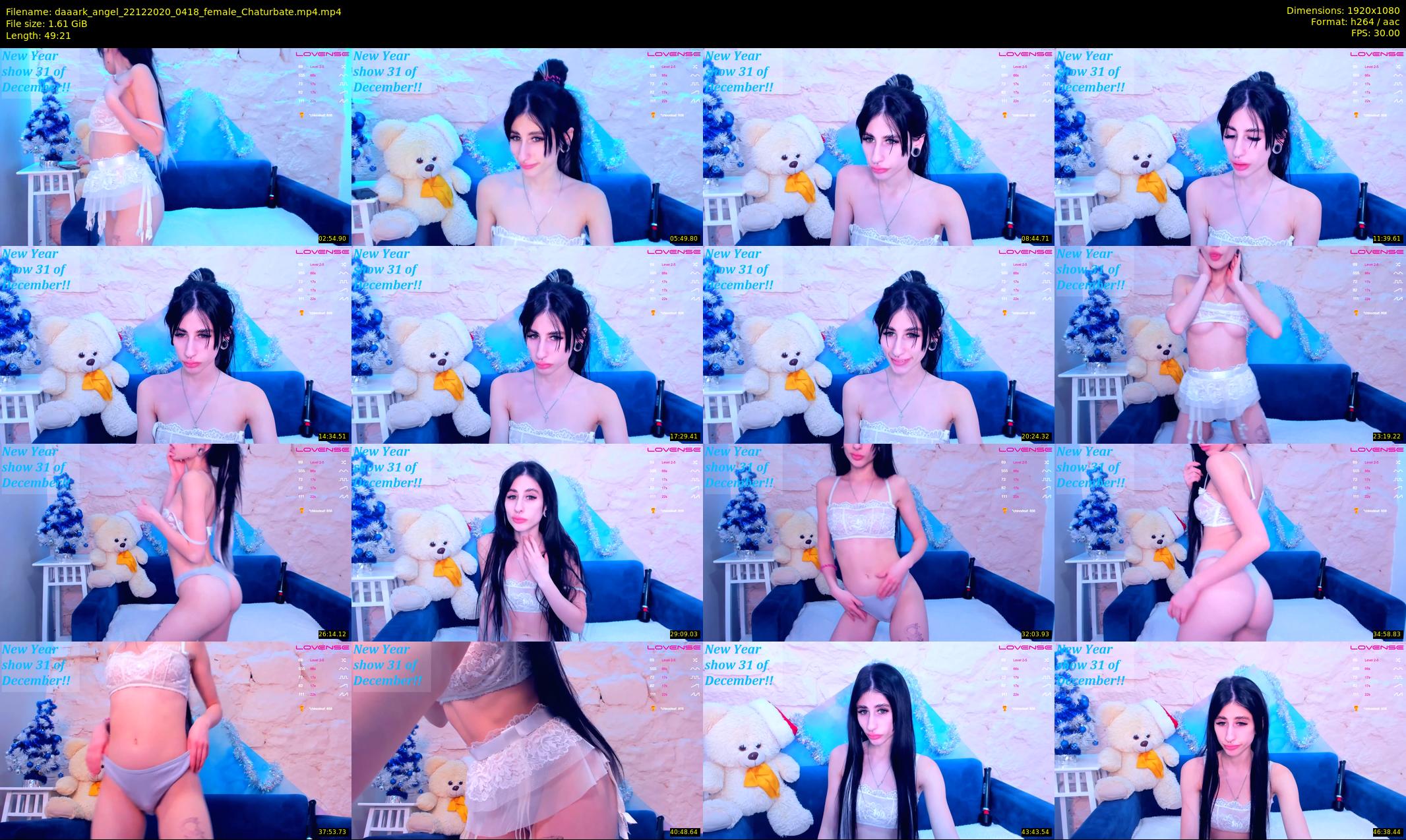 daaark_angel — 50 minute Chaturbate female cam show recording, 1080p, Dec 22, 2020