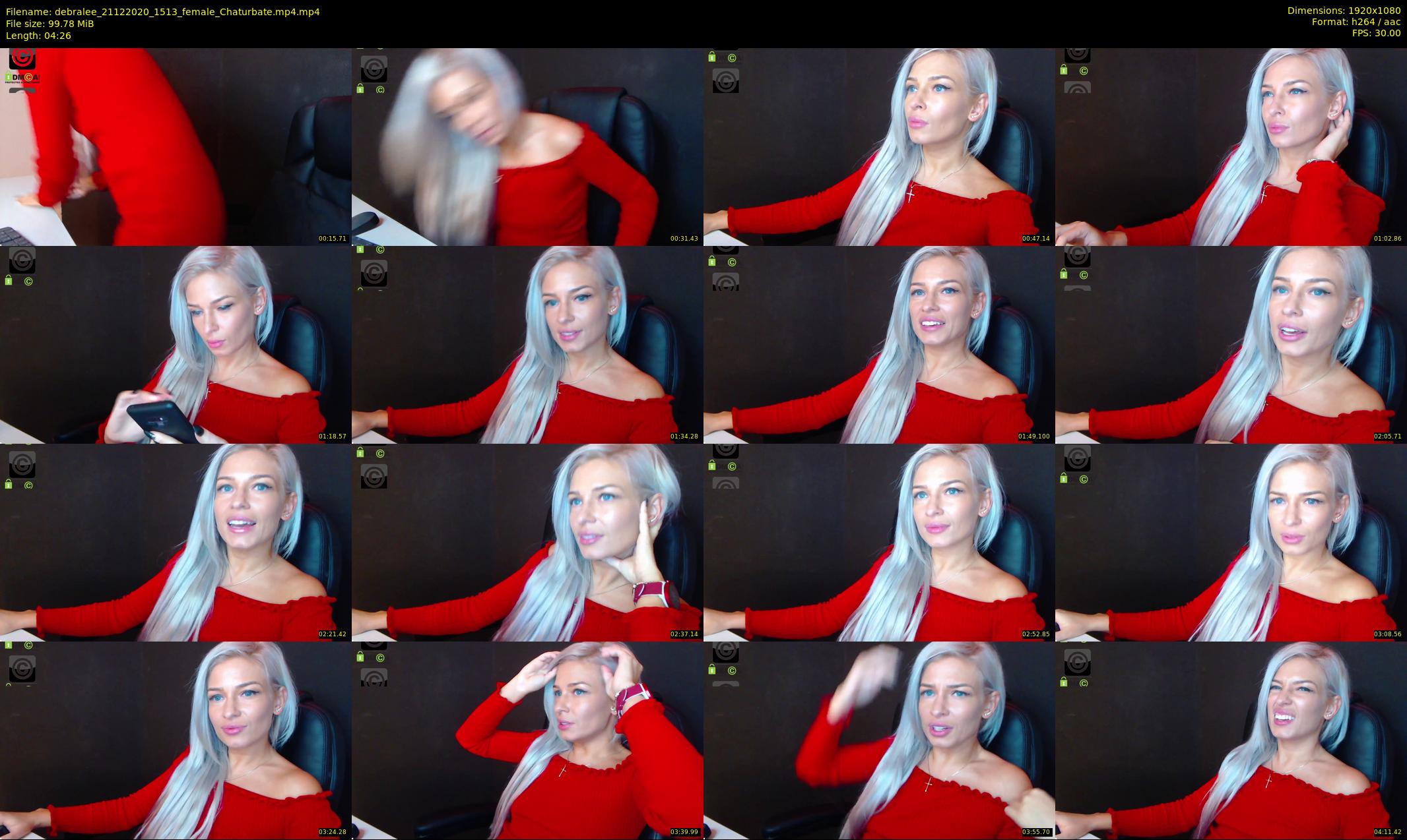 debralee — 5 minute Chaturbate female cam show recording, 1080p, Dec 21, 2020