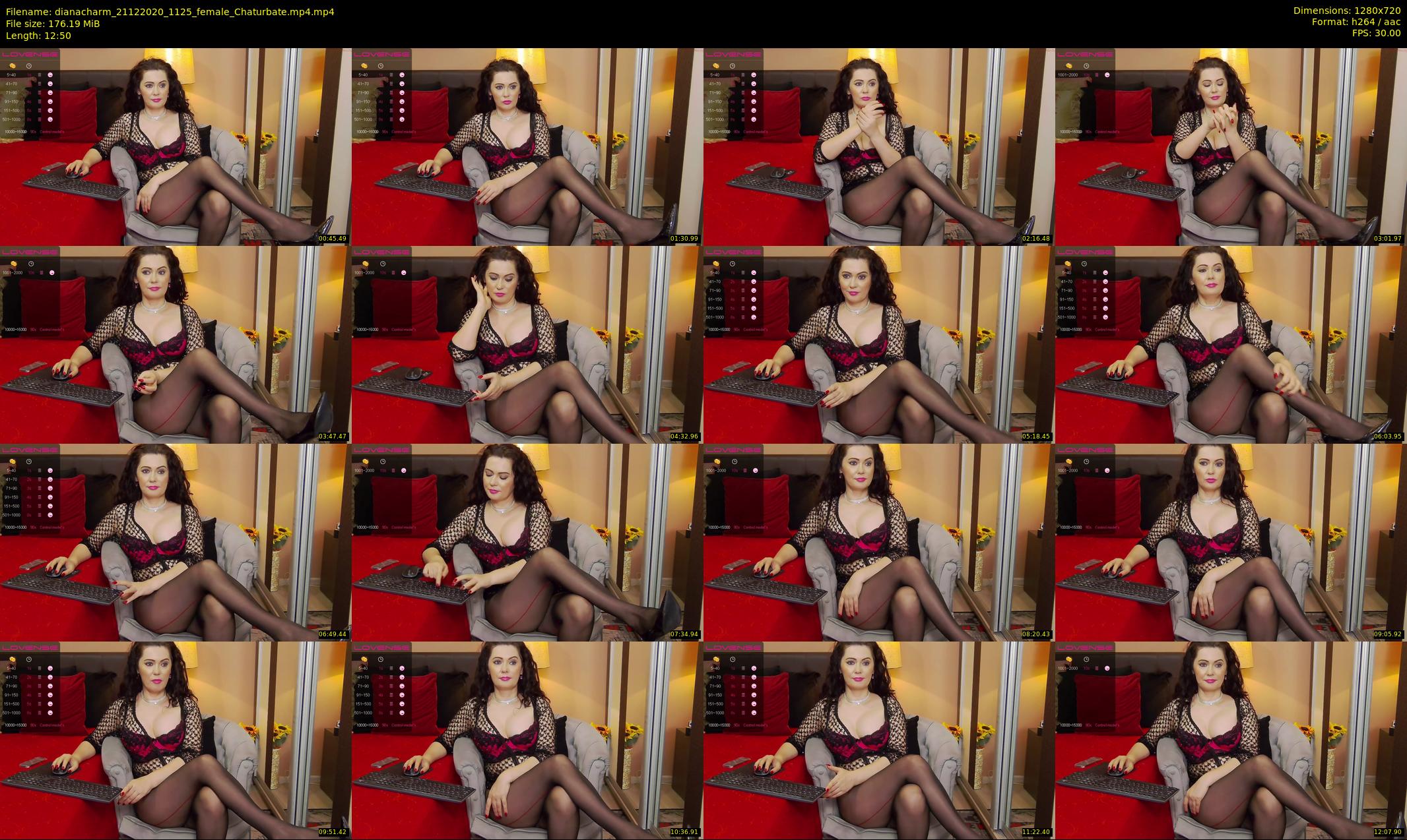 dianacharm — 13 minute Chaturbate female cam show recording, 720p, Dec 21, 2020
