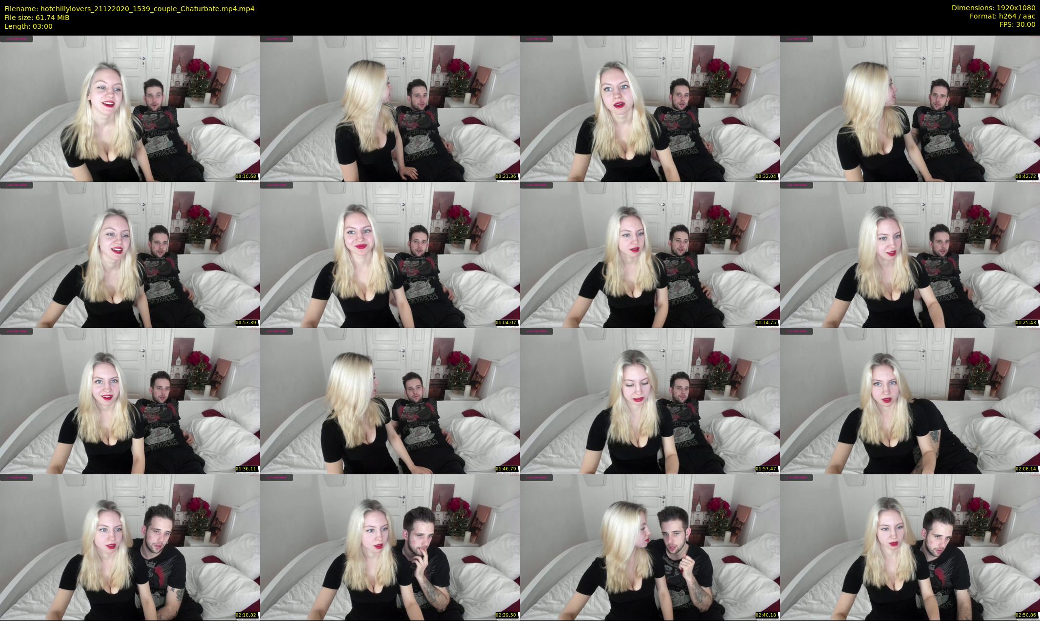 hotchillylovers — 3 minute Chaturbate couple cam show recording, 1080p, Dec 21, 2020