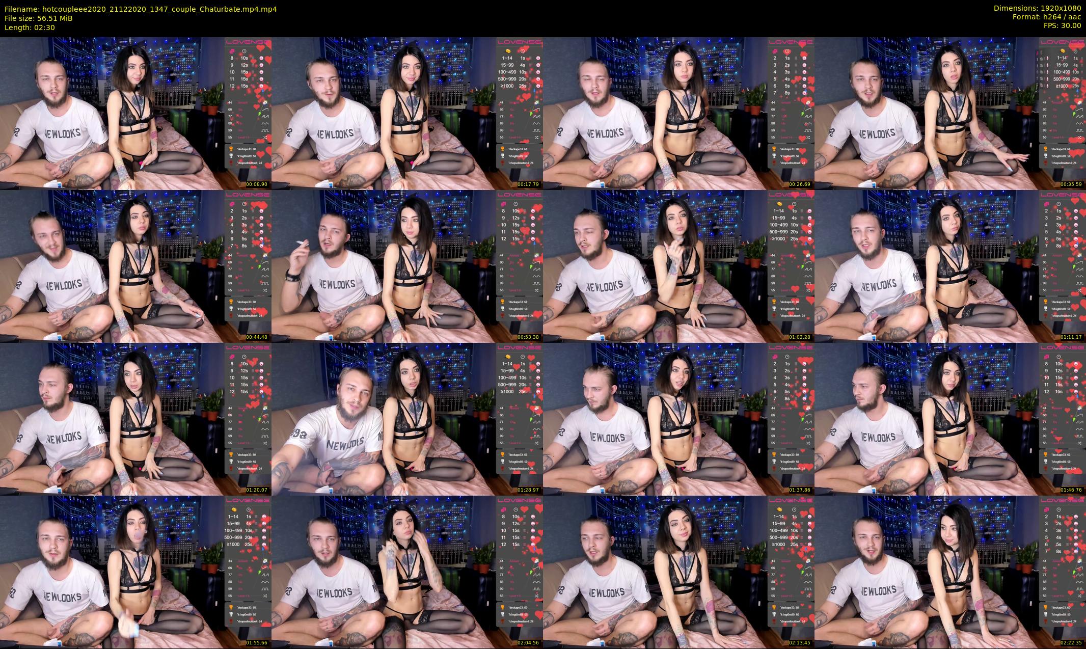 hotcoupleee2020 — 3 minute Chaturbate couple cam show recording, 1080p, Dec 21, 2020