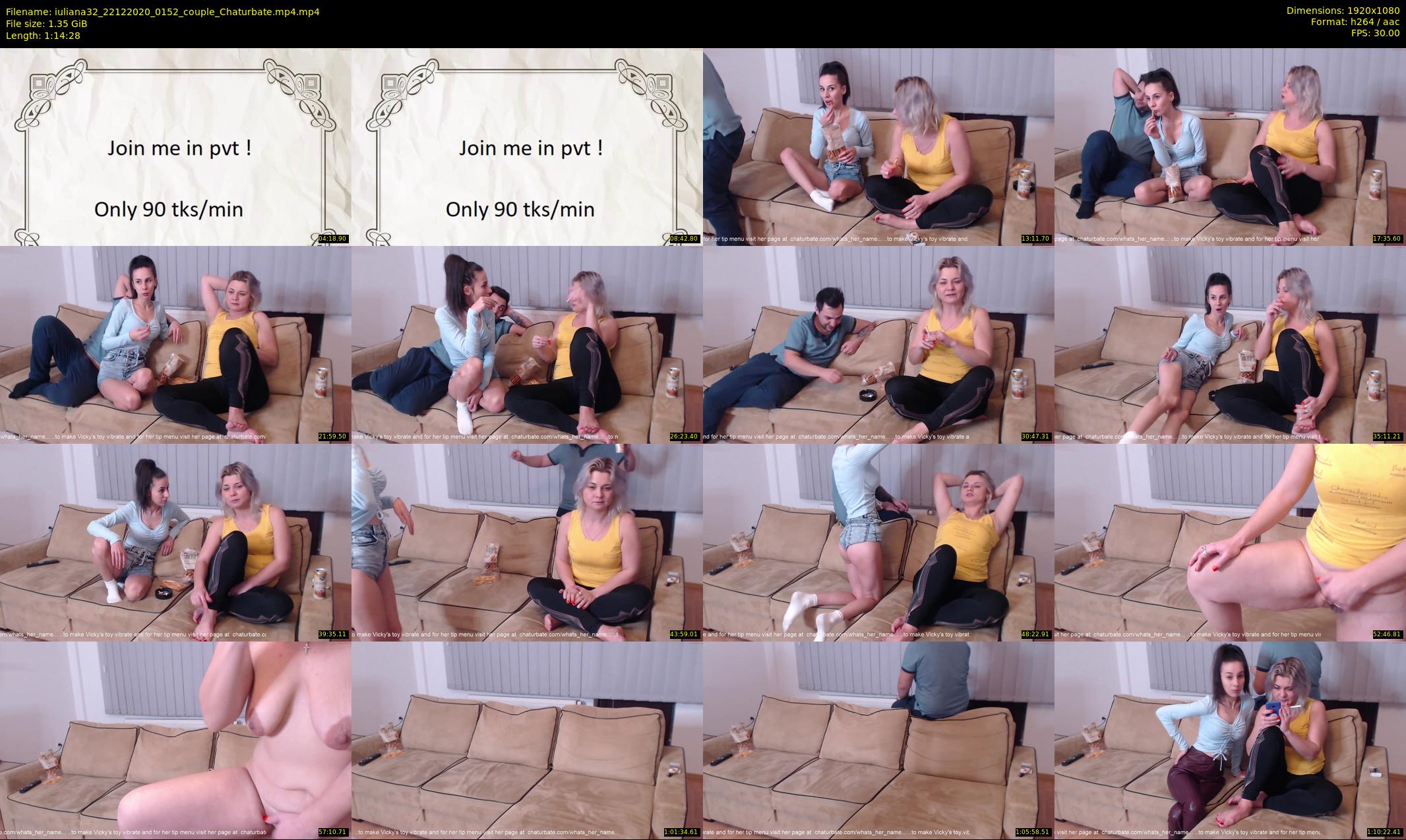 iuliana32 — 75 minute Chaturbate couple cam show recording, 1080p, Dec 22, 2020