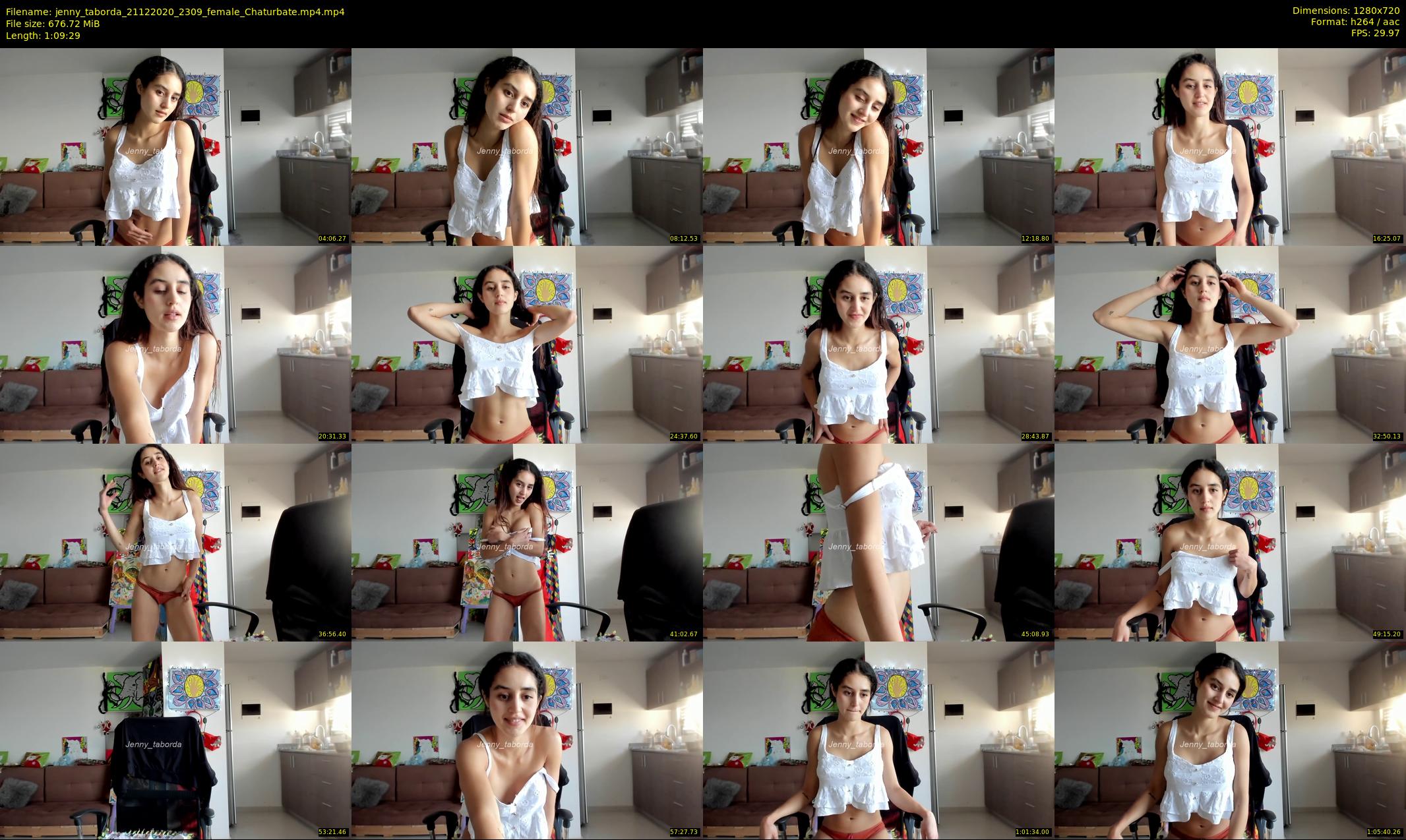 jenny_taborda — 70 minute Chaturbate female cam show recording, 720p, Dec 21, 2020