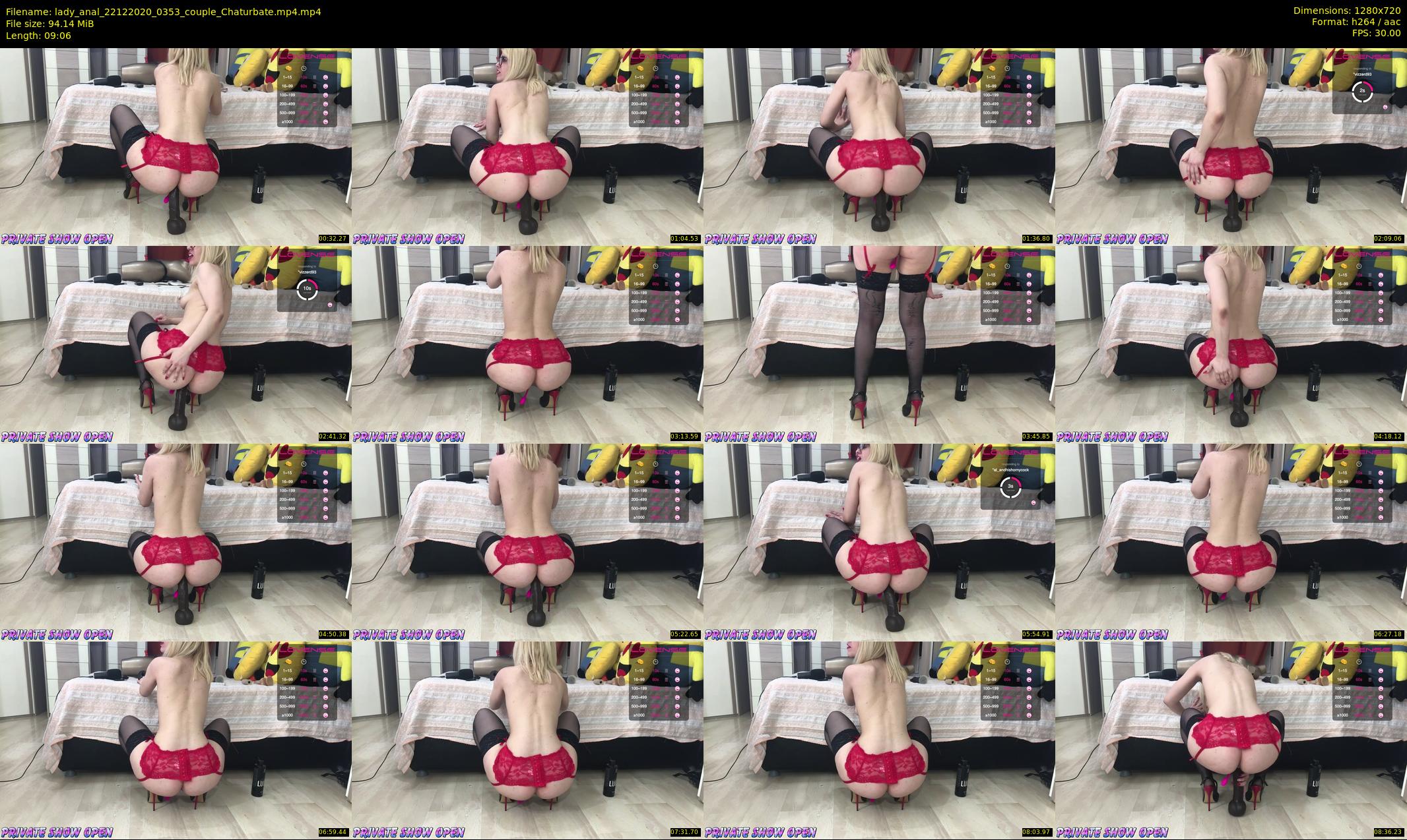 lady_anal — 10 minute Chaturbate female cam show recording, 720p, Dec 22, 2020