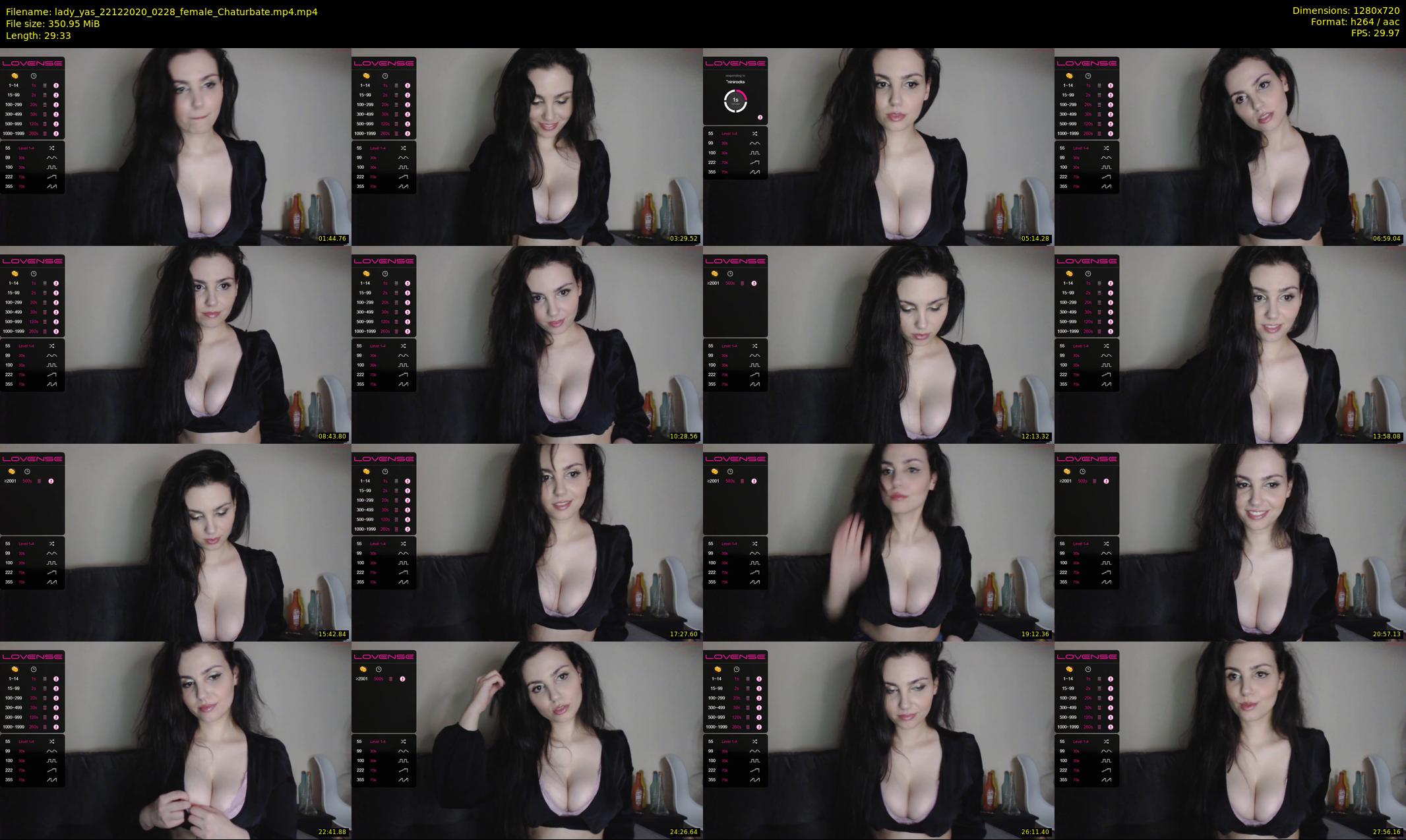 lady_yas — 30 minute Chaturbate female cam show recording, 720p, Dec 22, 2020