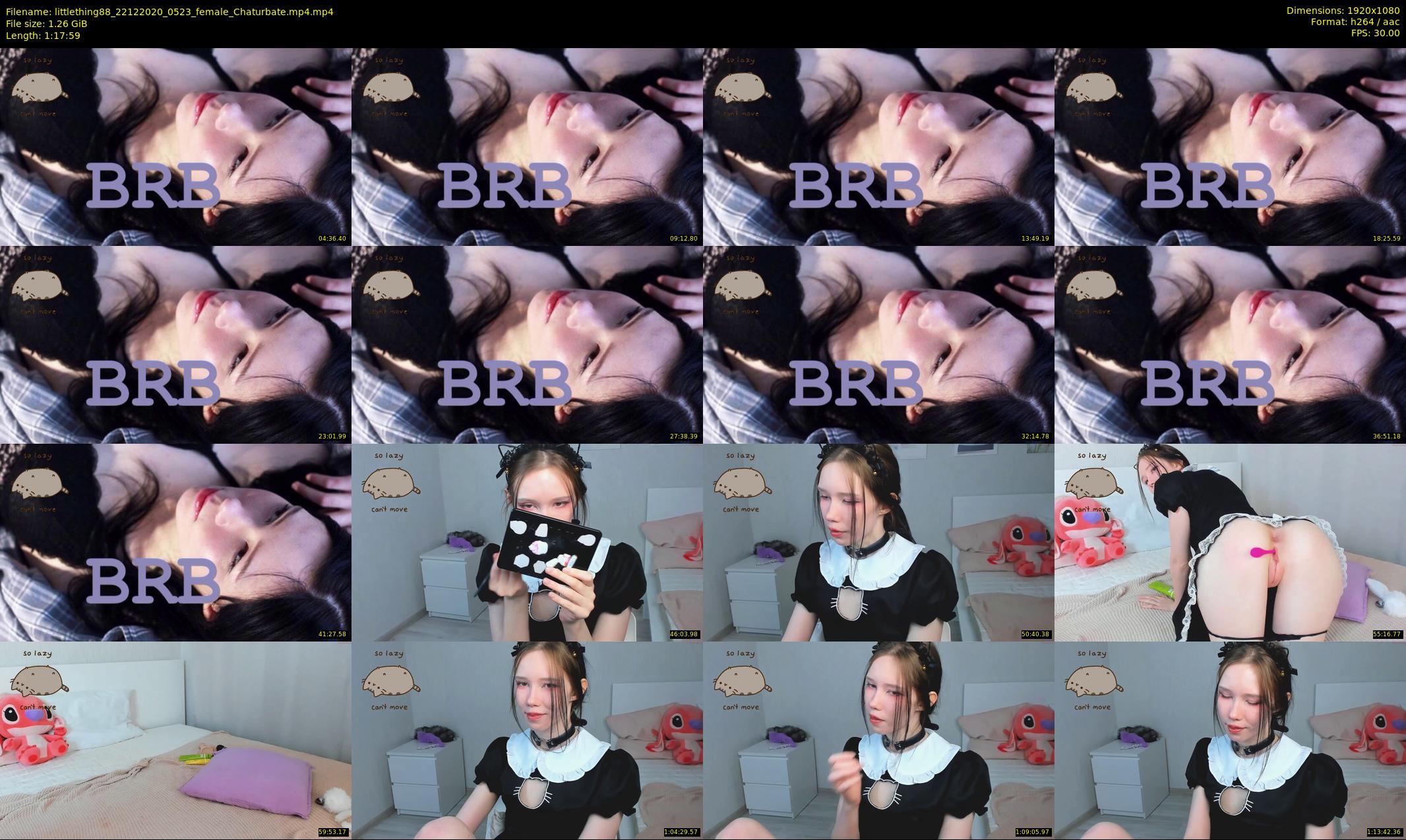 littlething88 — 78 minute Chaturbate female cam show recording, 1080p, Dec 22, 2020