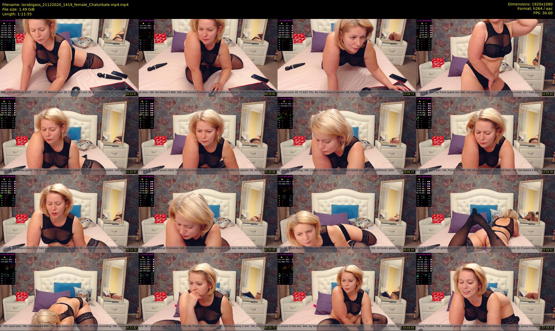 lorabigass — 72 minute Chaturbate female cam show recording, 1080p, Dec 21, 2020