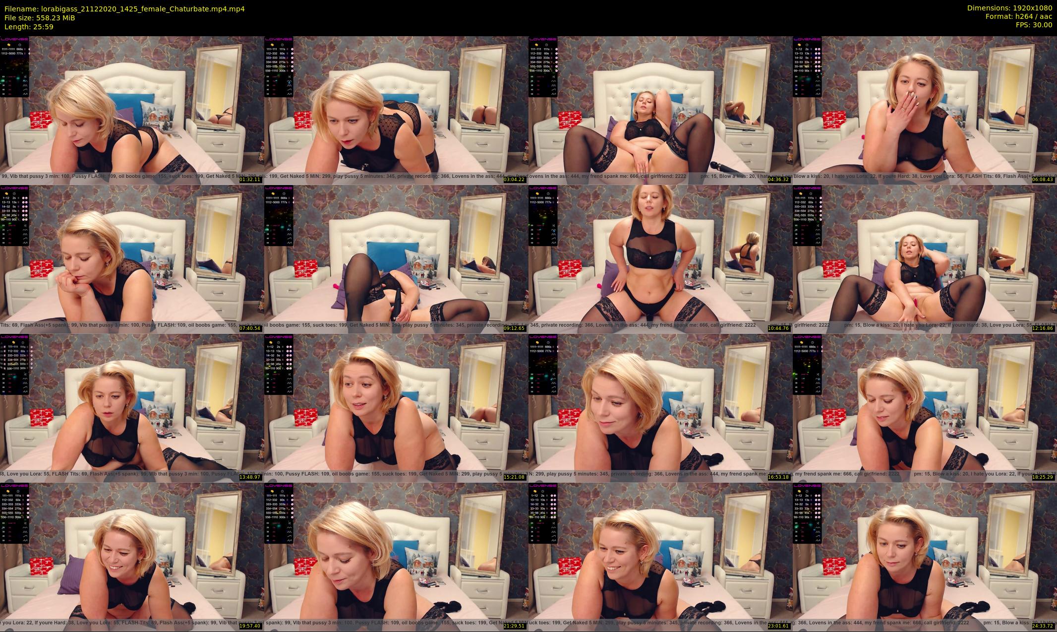 lorabigass — 26 minute Chaturbate female cam show recording, 1080p, Dec 21, 2020
