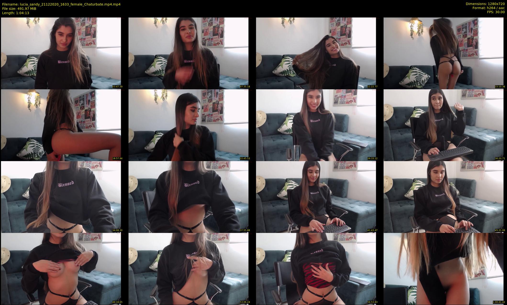 lucia_sandy — 65 minute Chaturbate female cam show recording, 720p, Dec 21, 2020
