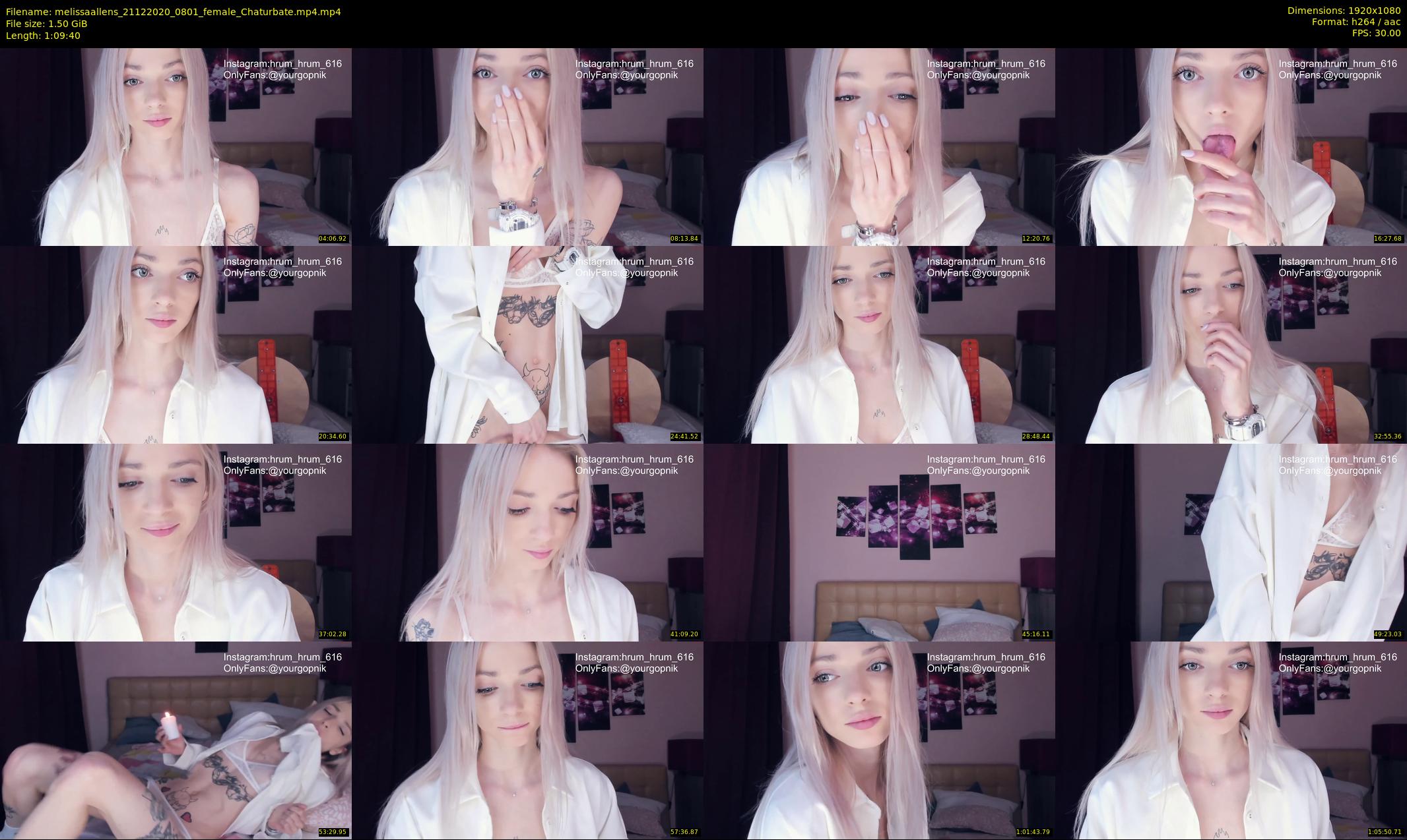 melissaallens — 70 minute Chaturbate female cam show recording, 1080p, Dec 21, 2020