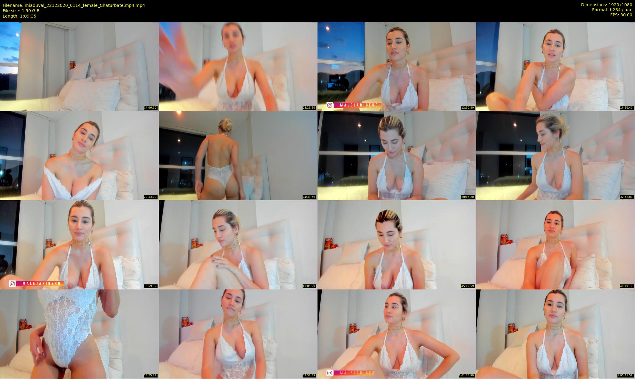 miaduval — 70 minute Chaturbate female cam show recording, 1080p, Dec 22, 2020