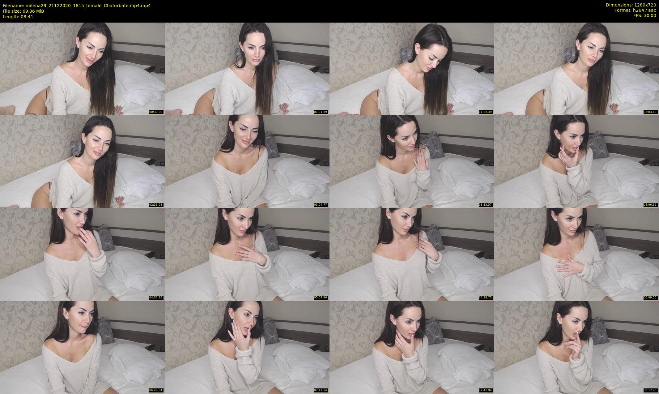 milena29 — 9 minute Chaturbate female cam show recording, 720p, Dec 21, 2020