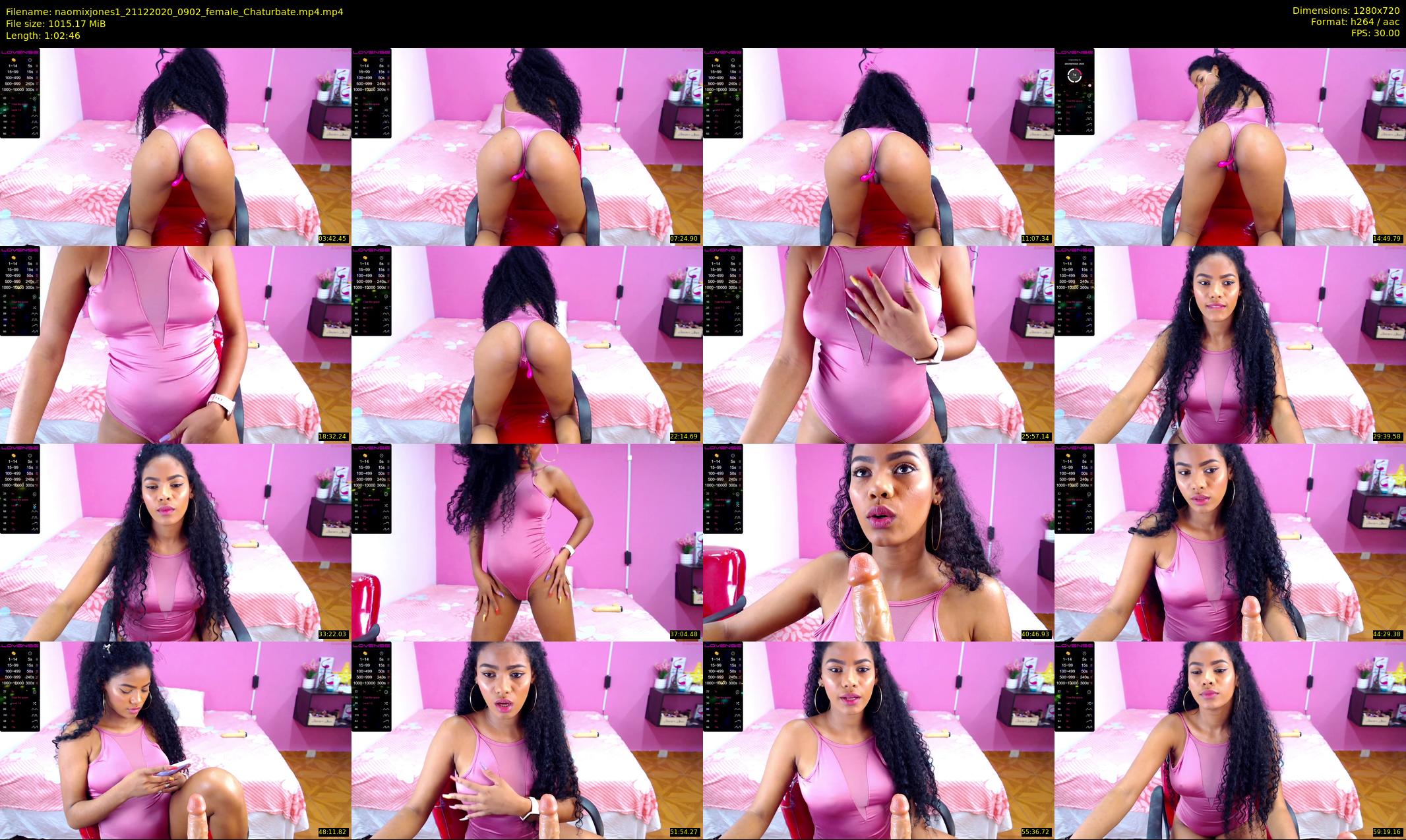 naomixjones1 — 63 minute Chaturbate female cam show recording, 720p, Dec 21, 2020