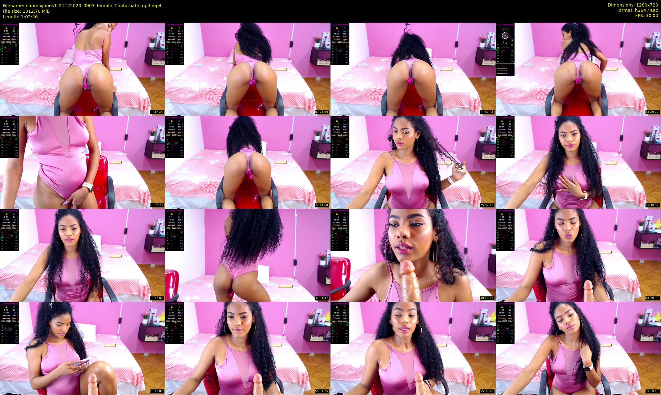 naomixjones1 — 63 minute Chaturbate female cam show recording, 720p, Dec 21, 2020