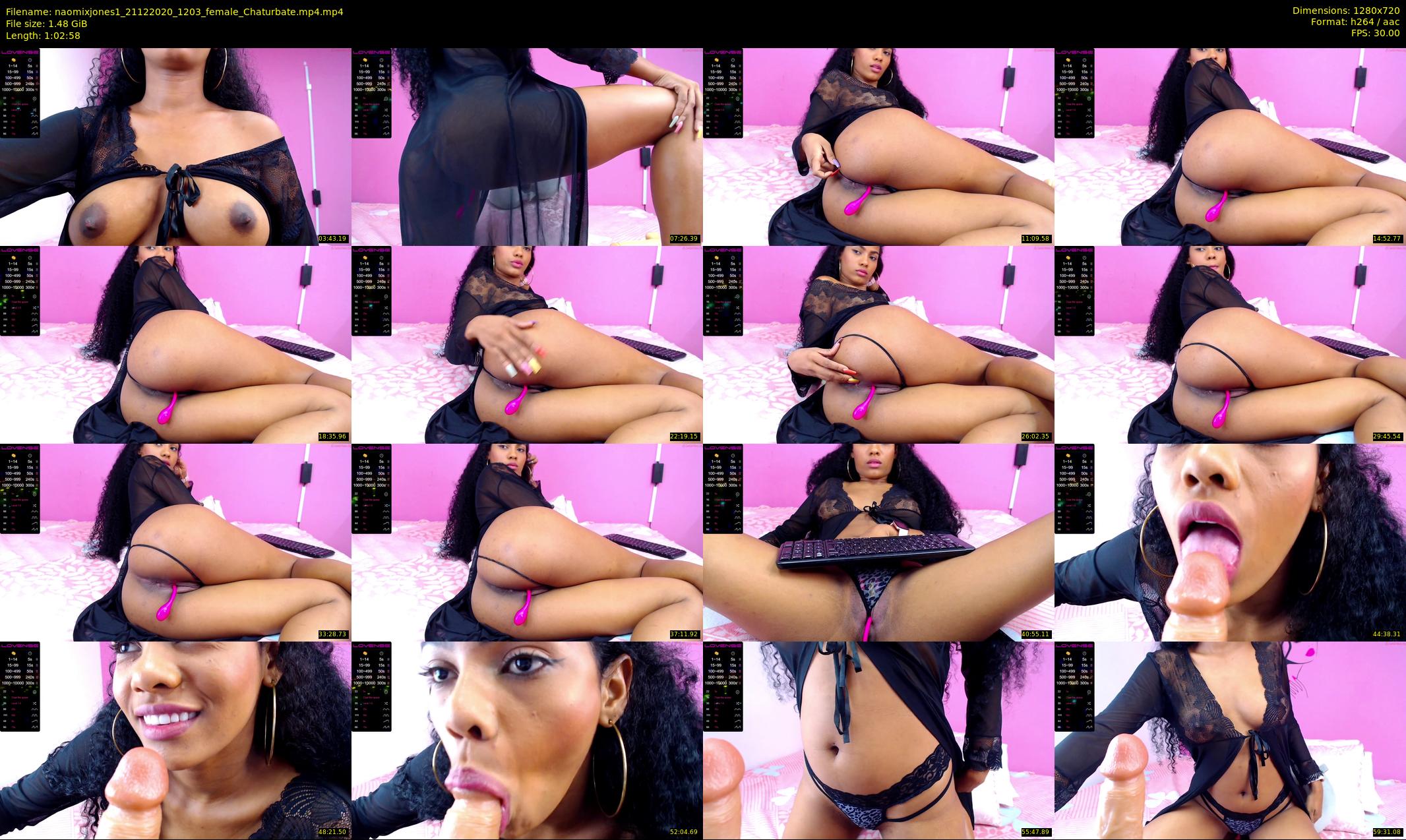 naomixjones1 — 63 minute Chaturbate female cam show recording, 720p, Dec 21, 2020