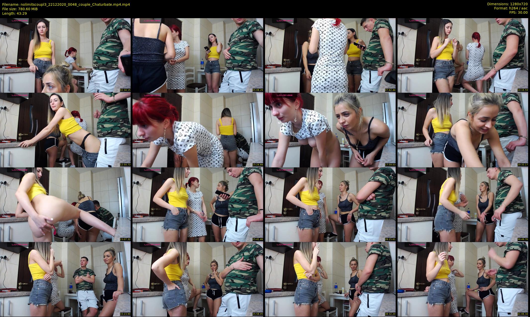nolimitscoupl3 — 44 minute Chaturbate couple cam show recording, 720p, Dec 22, 2020