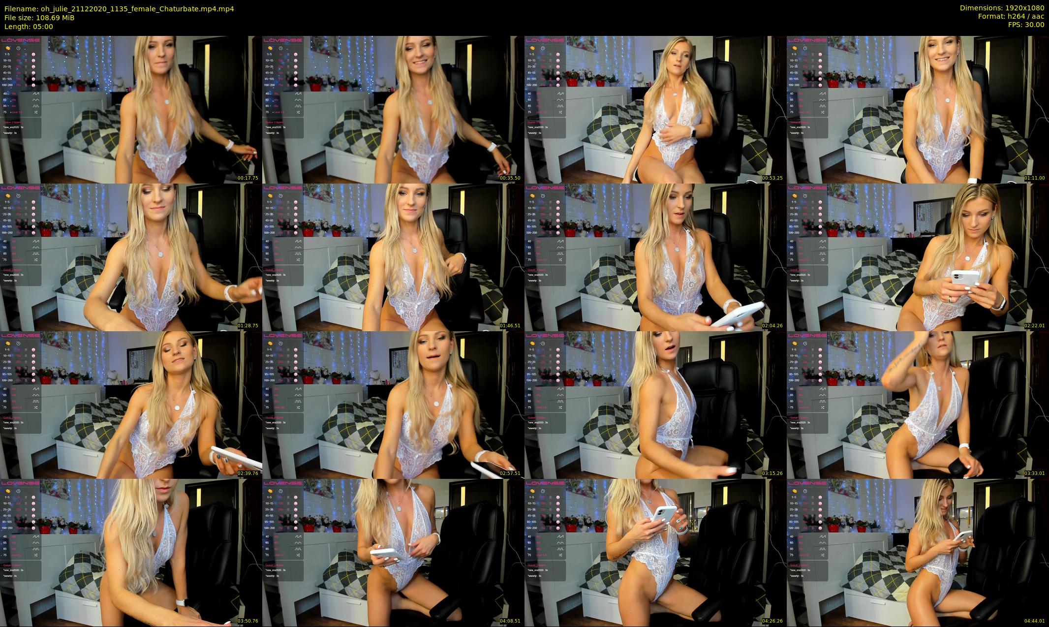 oh_julie — 5 minute Chaturbate female cam show recording, 1080p, Dec 21, 2020