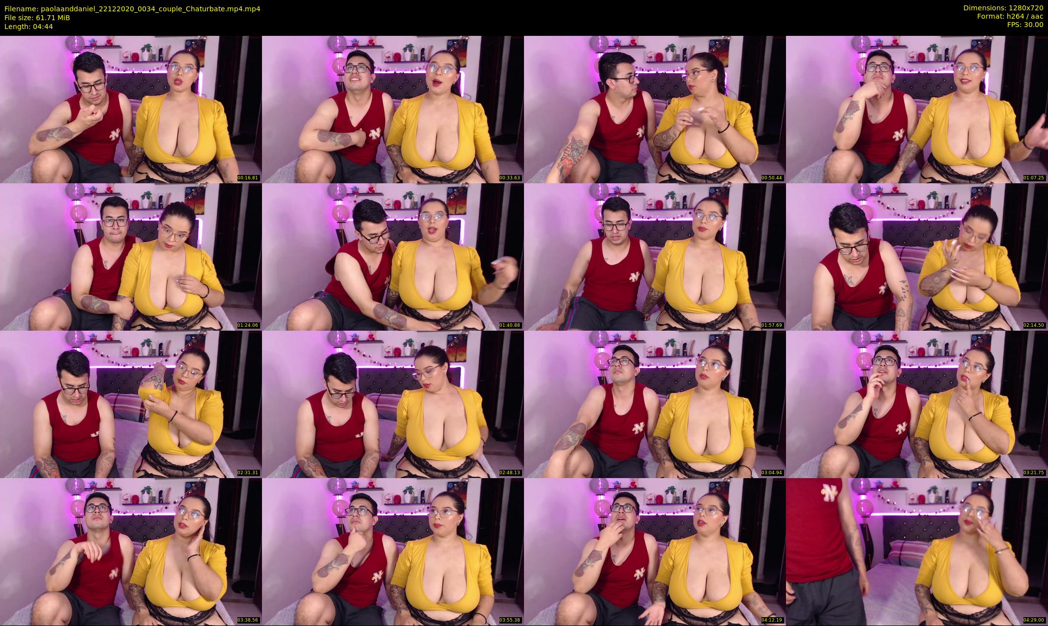 paolaanddaniel — 5 minute Chaturbate couple cam show recording, 720p, Dec 22, 2020