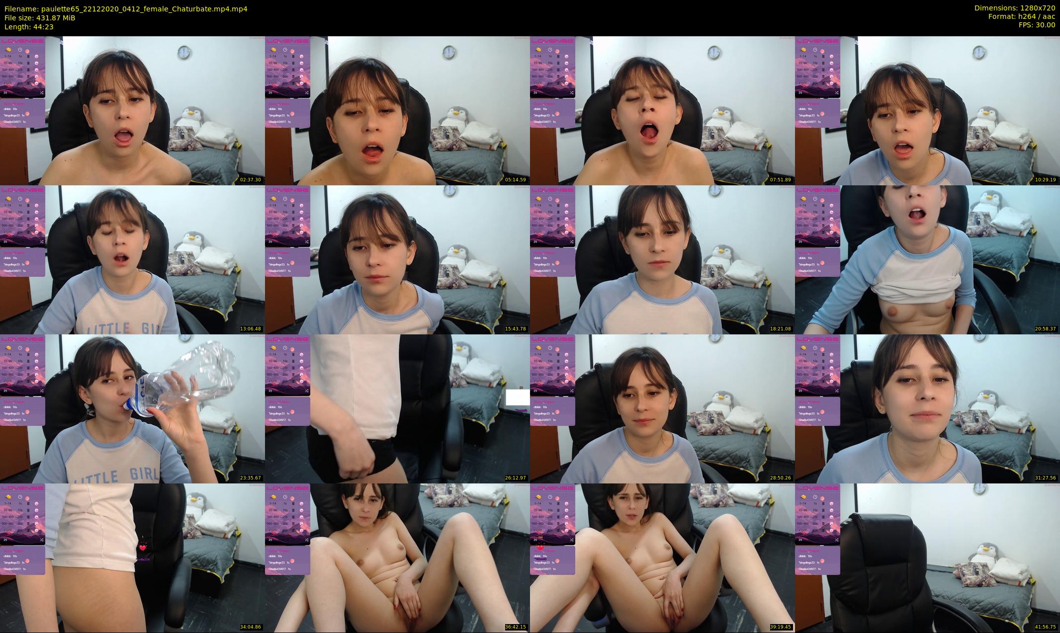 paulette65 — 45 minute Chaturbate female cam show recording, 720p, Dec 22, 2020