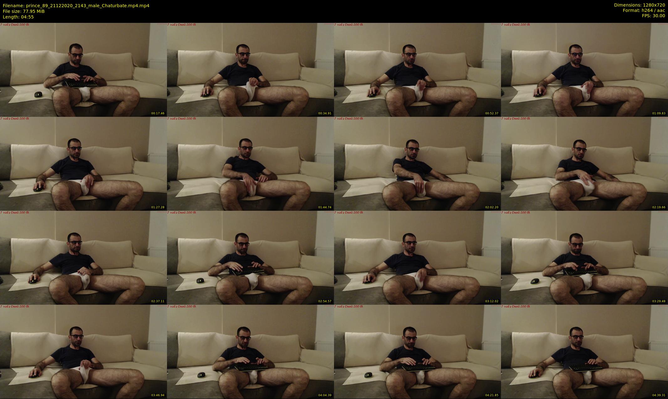 prince_89 — 5 minute Chaturbate male cam show recording, 720p, Dec 21, 2020