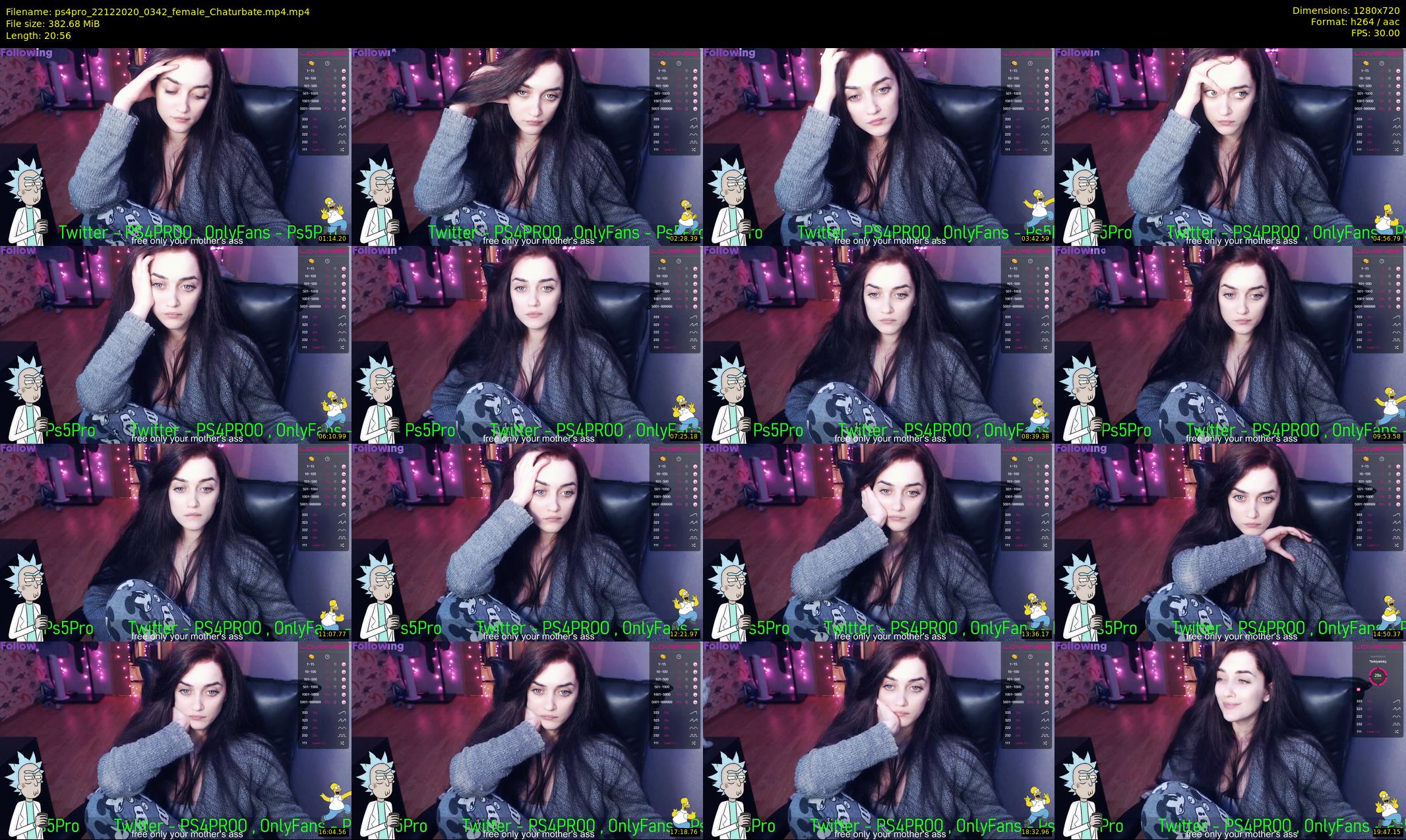 ps4pro — 21 minute Chaturbate female cam show recording, 720p, Dec 22, 2020