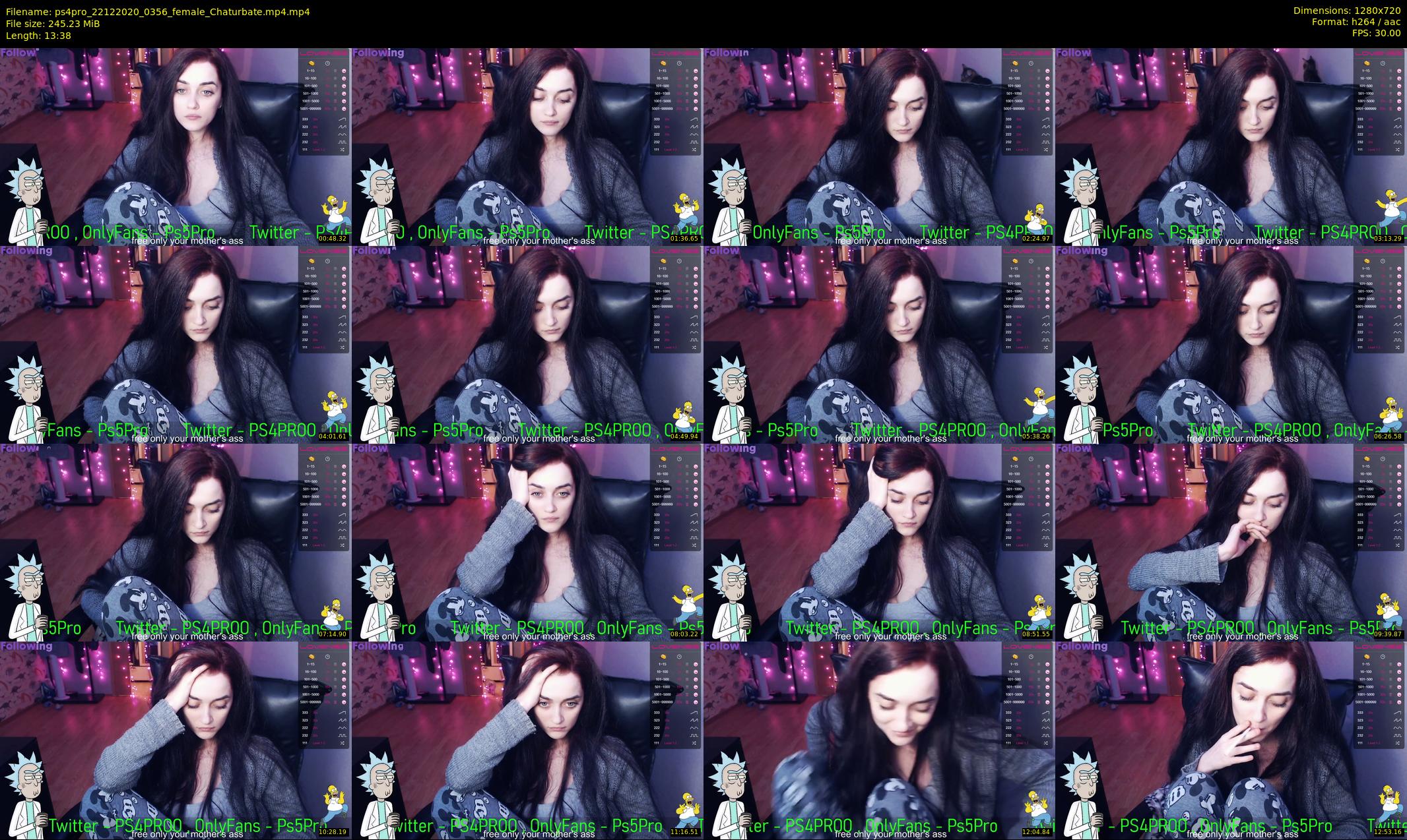 ps4pro — 14 minute Chaturbate female cam show recording, 720p, Dec 22, 2020