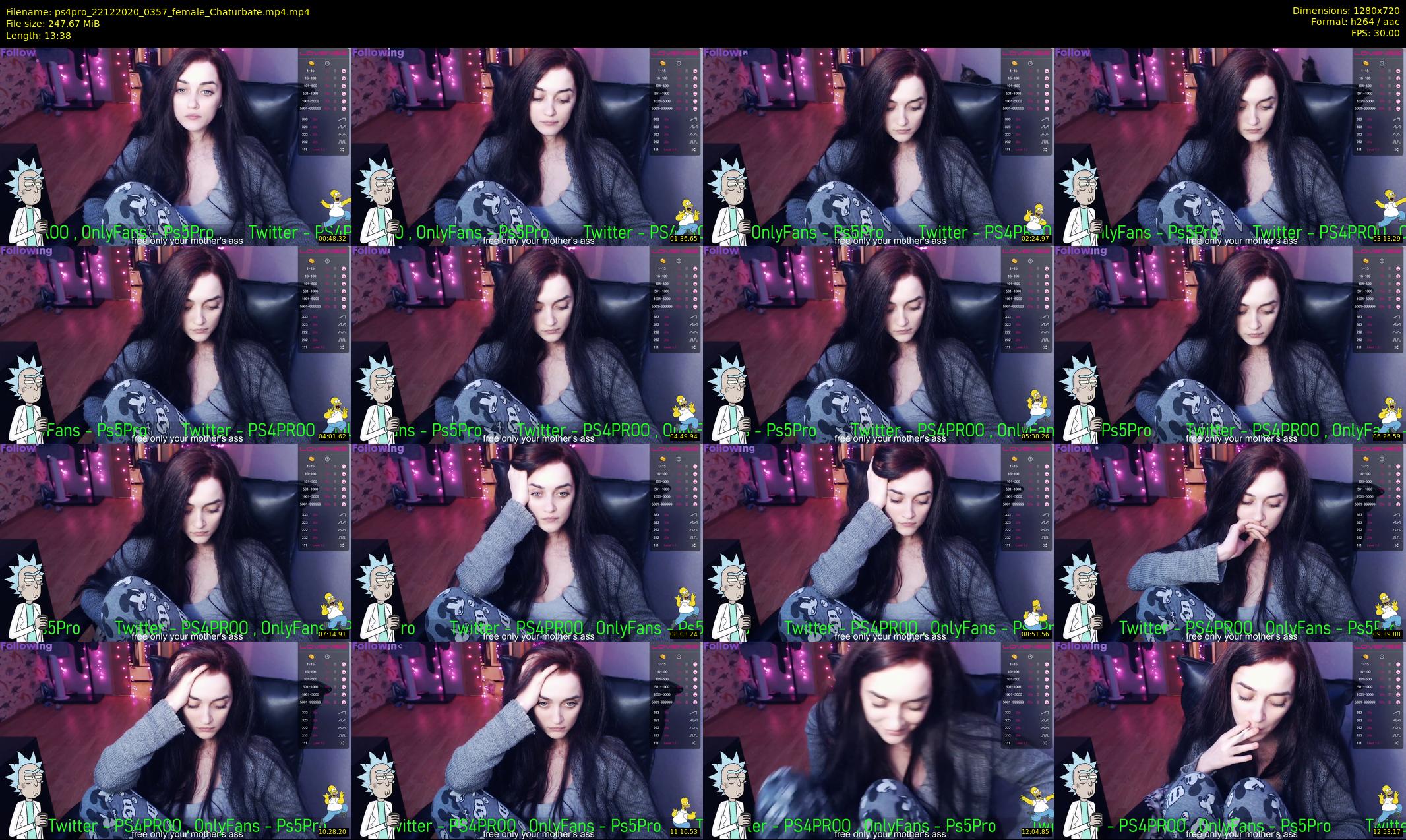 ps4pro — 14 minute Chaturbate female cam show recording, 720p, Dec 22, 2020