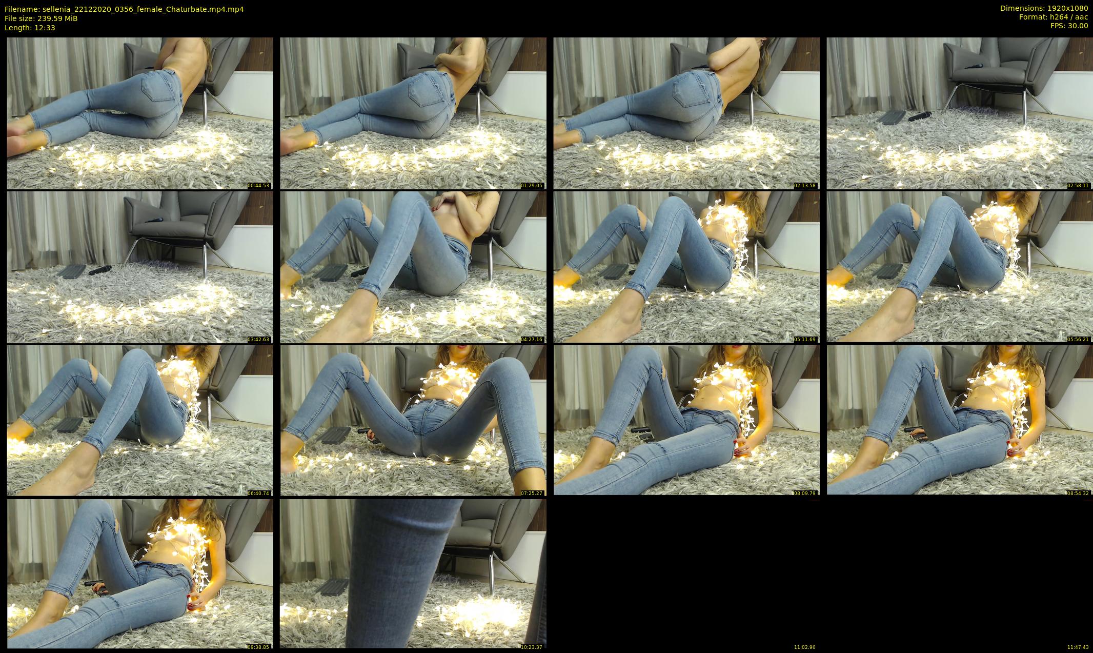 sellenia — 13 minute Chaturbate female cam show recording, 1080p, Dec 22, 2020
