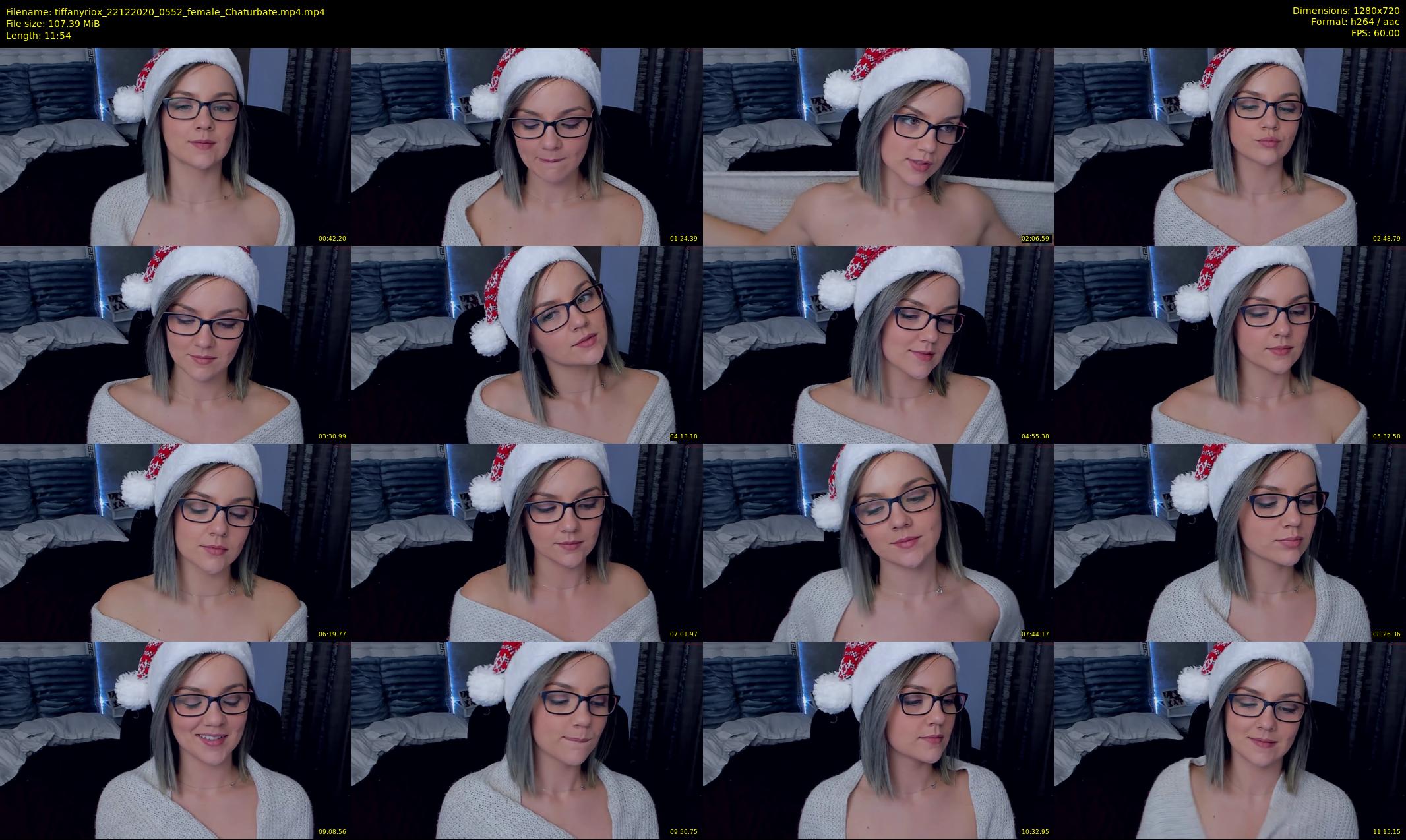 tiffanyriox — 12 minute Chaturbate female cam show recording, 720p, Dec 22, 2020