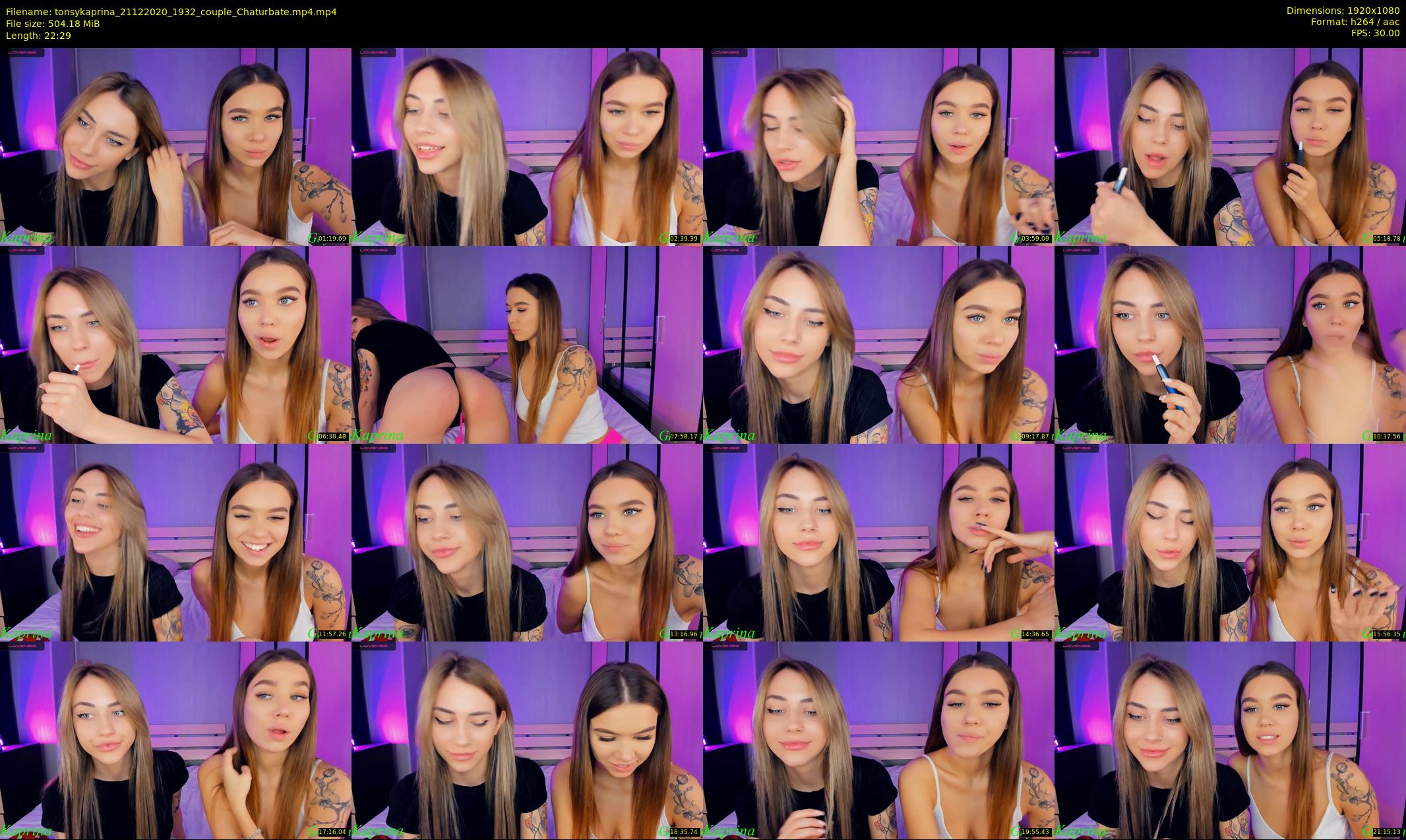 tonsykaprina — 23 minute Chaturbate couple cam show recording, 1080p, Dec 21, 2020