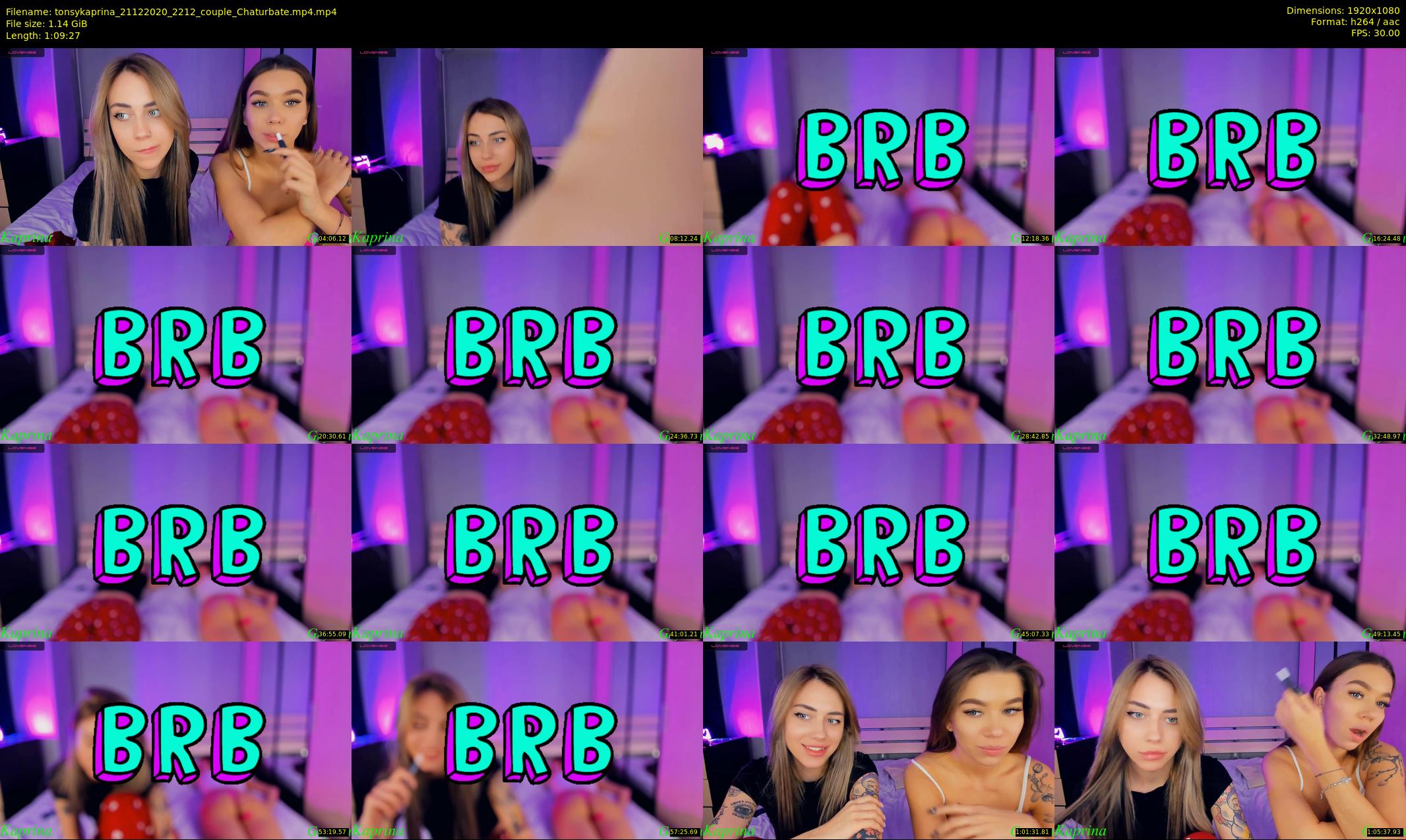 tonsykaprina — 70 minute Chaturbate couple cam show recording, 1080p, Dec 21, 2020