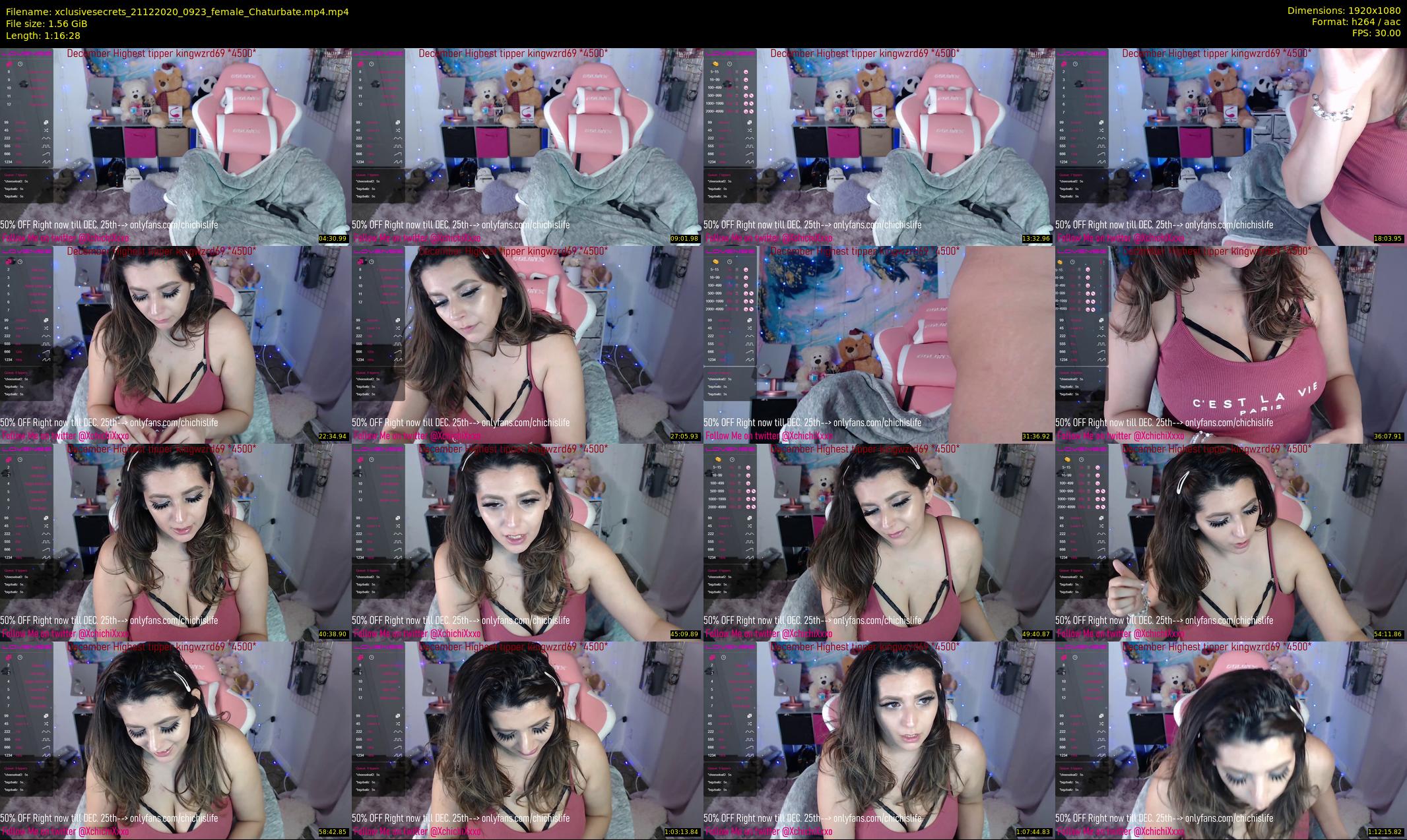 xclusivesecrets — 77 minute Chaturbate female cam show recording, 1080p, Dec 21, 2020