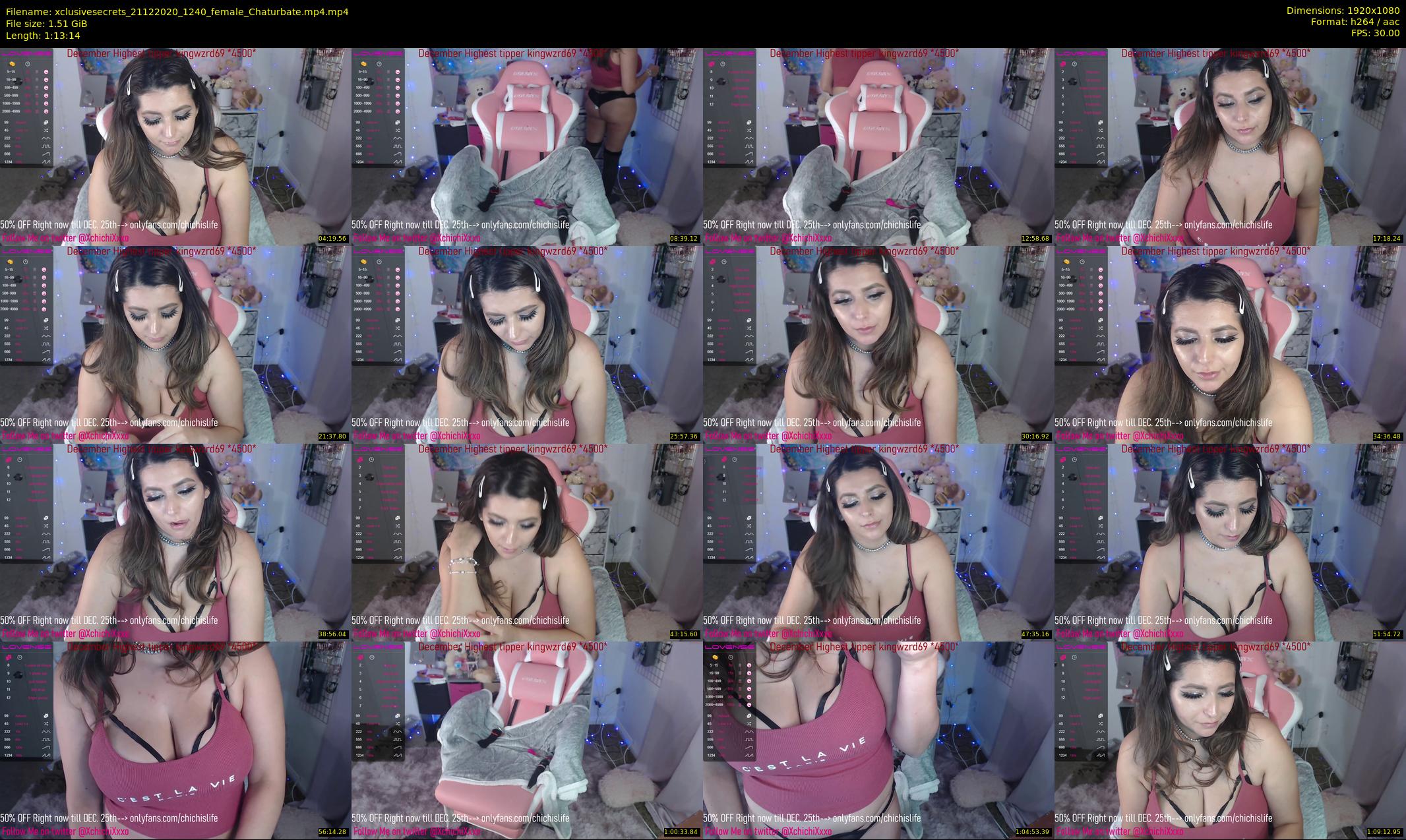 xclusivesecrets — 74 minute Chaturbate female cam show recording, 1080p, Dec 21, 2020