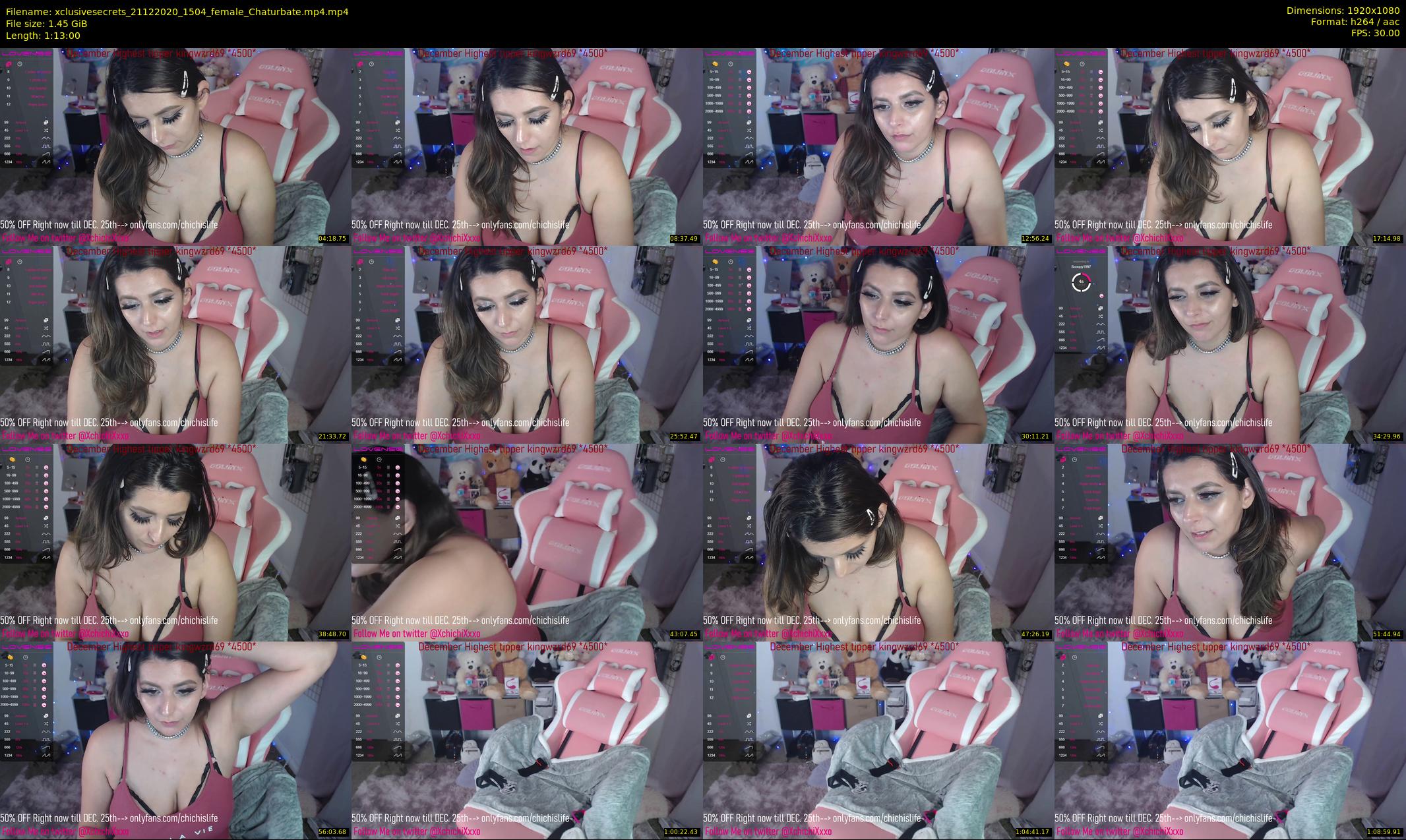 xclusivesecrets — 73 minute Chaturbate female cam show recording, 1080p, Dec 21, 2020