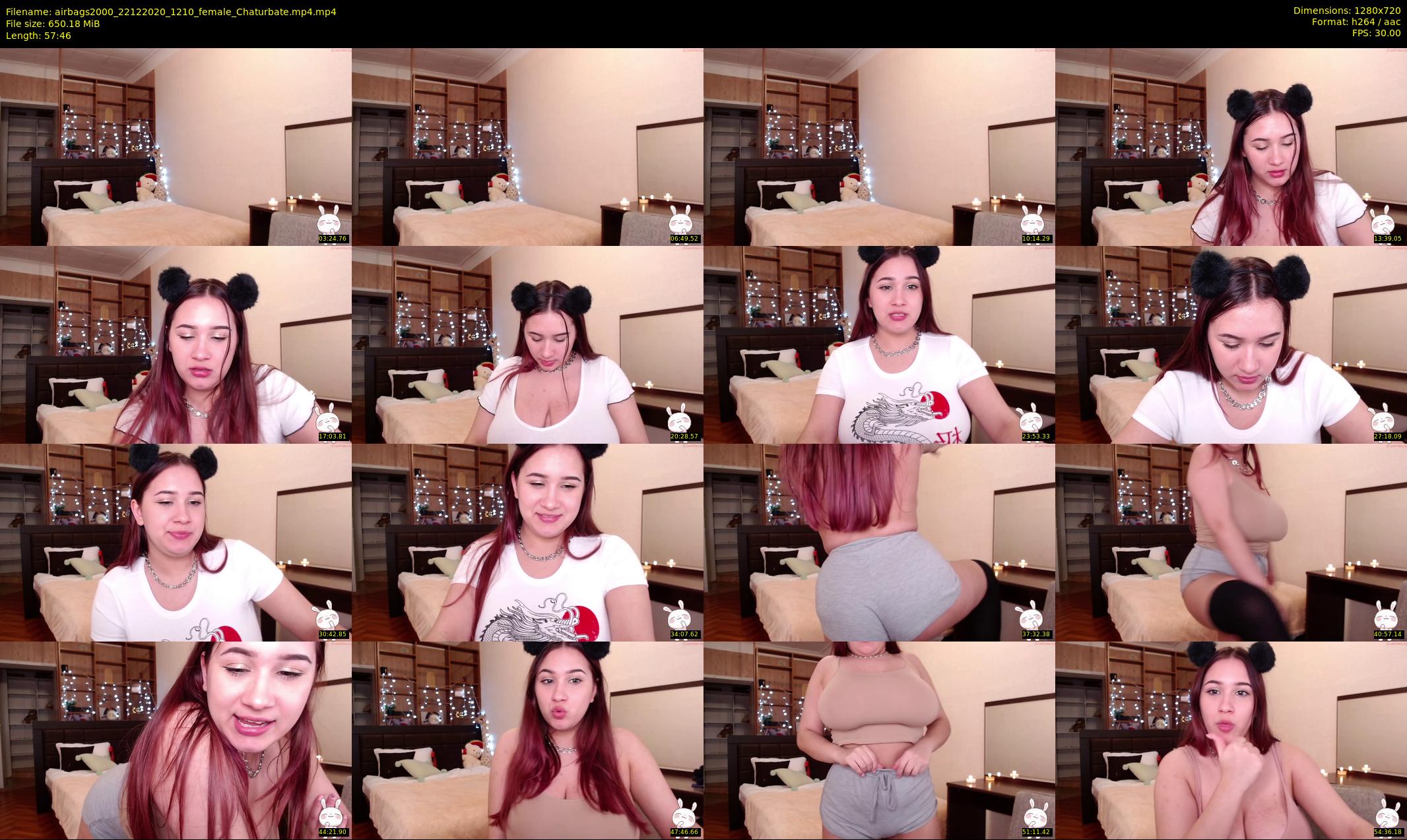 airbags2000 — 58 minute Chaturbate female cam show recording, 720p, Dec 22, 2020