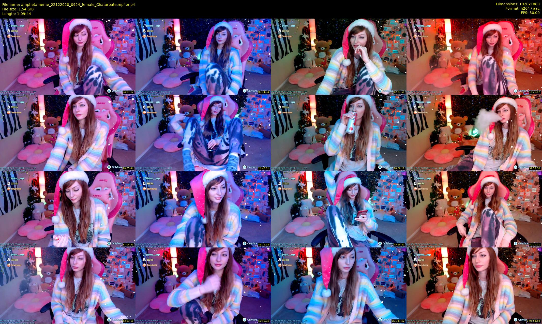 amphetameme — 70 minute Chaturbate female cam show recording, 1080p, Dec 22, 2020