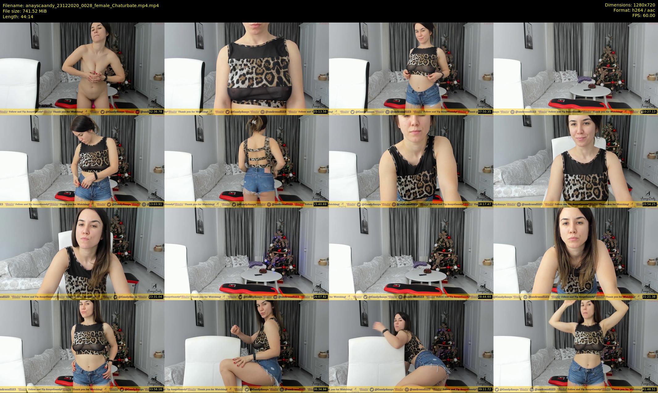 anayscaandy — 45 minute Chaturbate female cam show recording, 720p, Dec 23, 2020